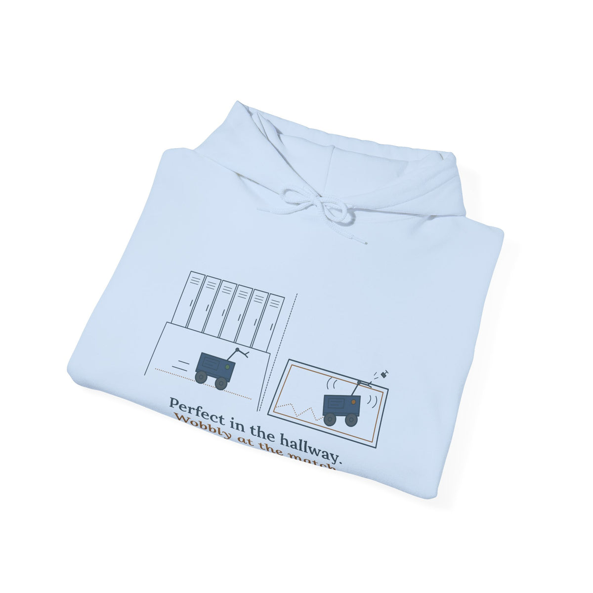 Robotics Team Coach Hoodie - Wobbly at the Match Robot Club Sweatshirt