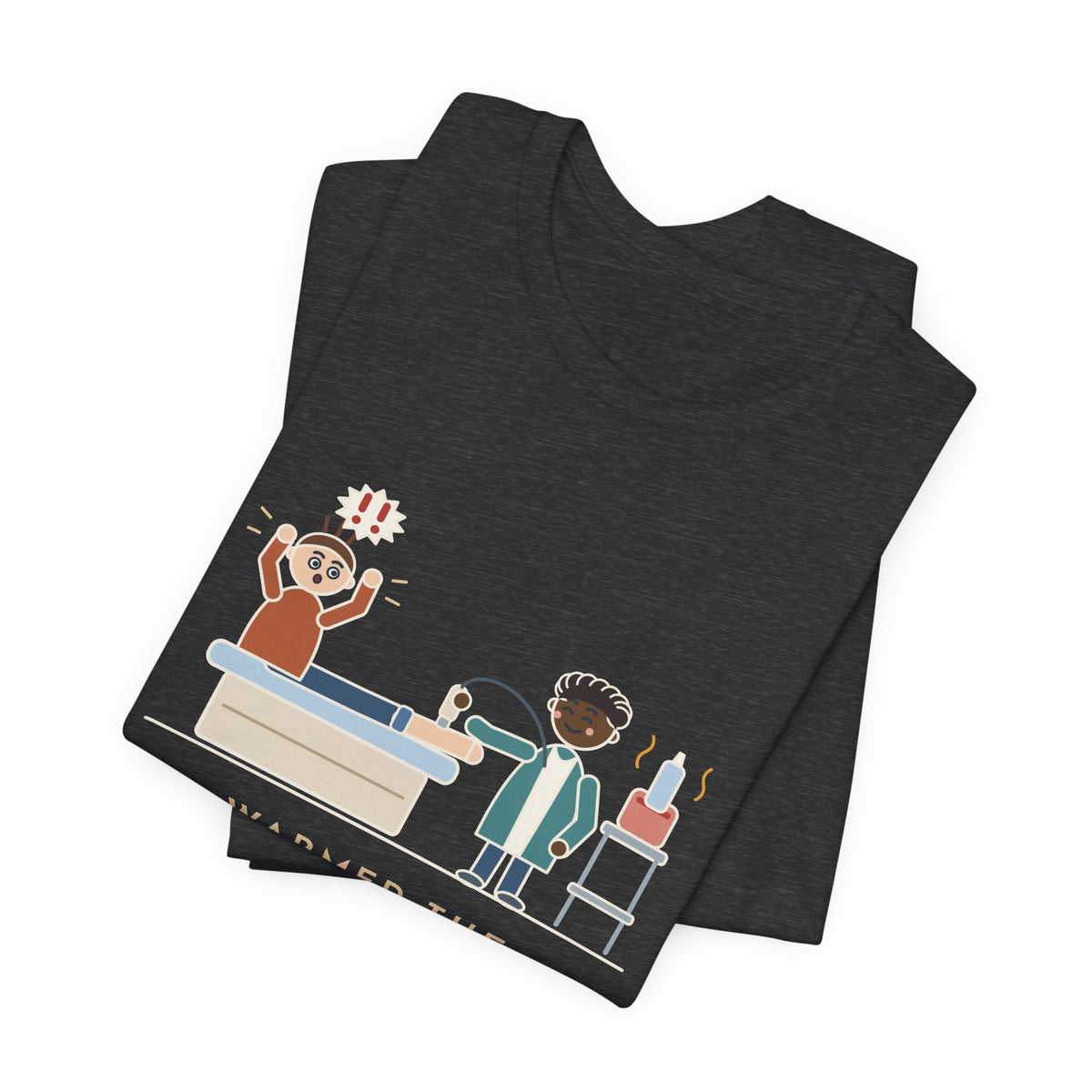 Vascular Lab Nurse T-Shirt - Warmed the Ultrasound Gel, He Still Yelped Funny Nurse Tee