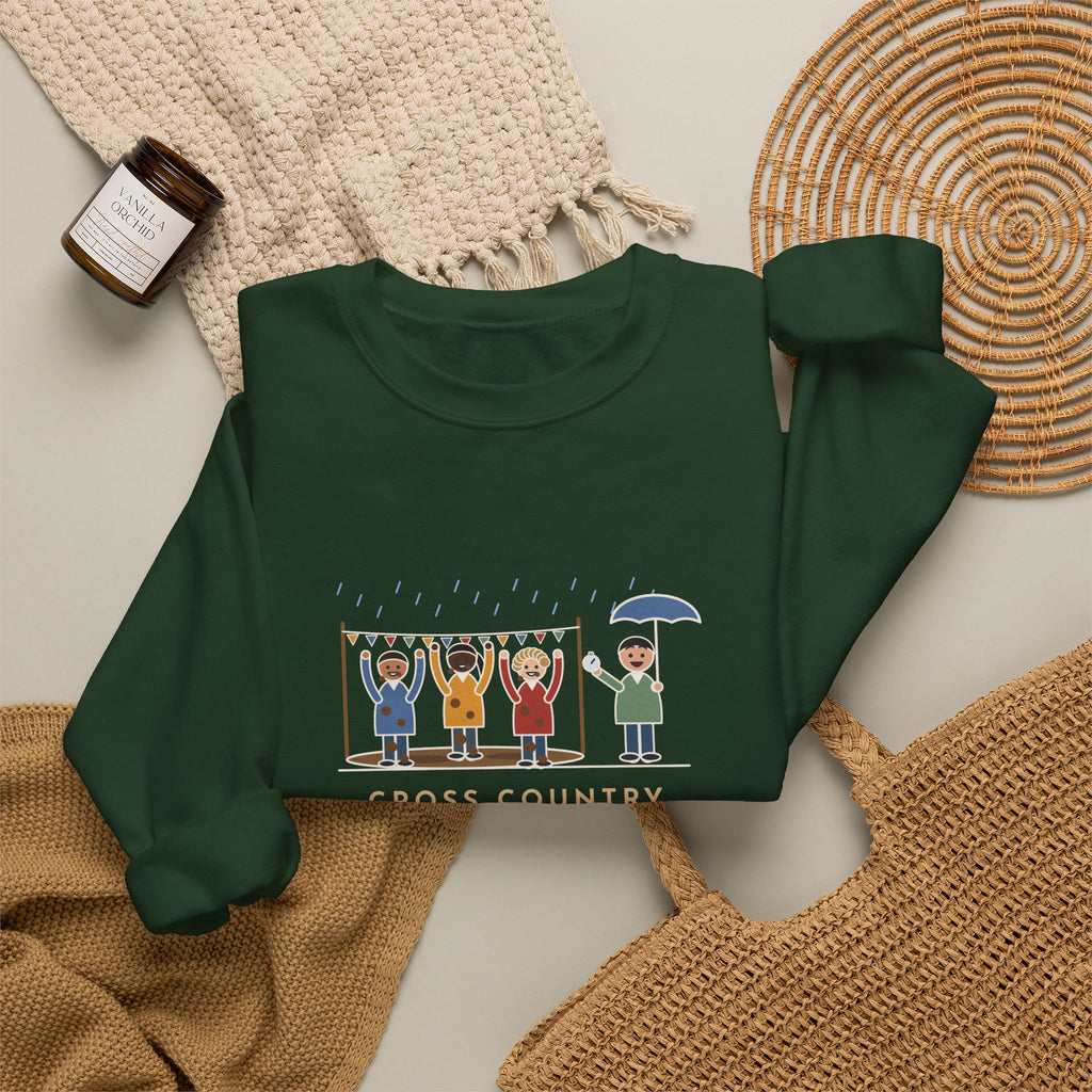 Cross Country Coach Sweatshirt, Every Runner Crossed the Line Covered in Mud, Every One Asked When the Next Meet Was