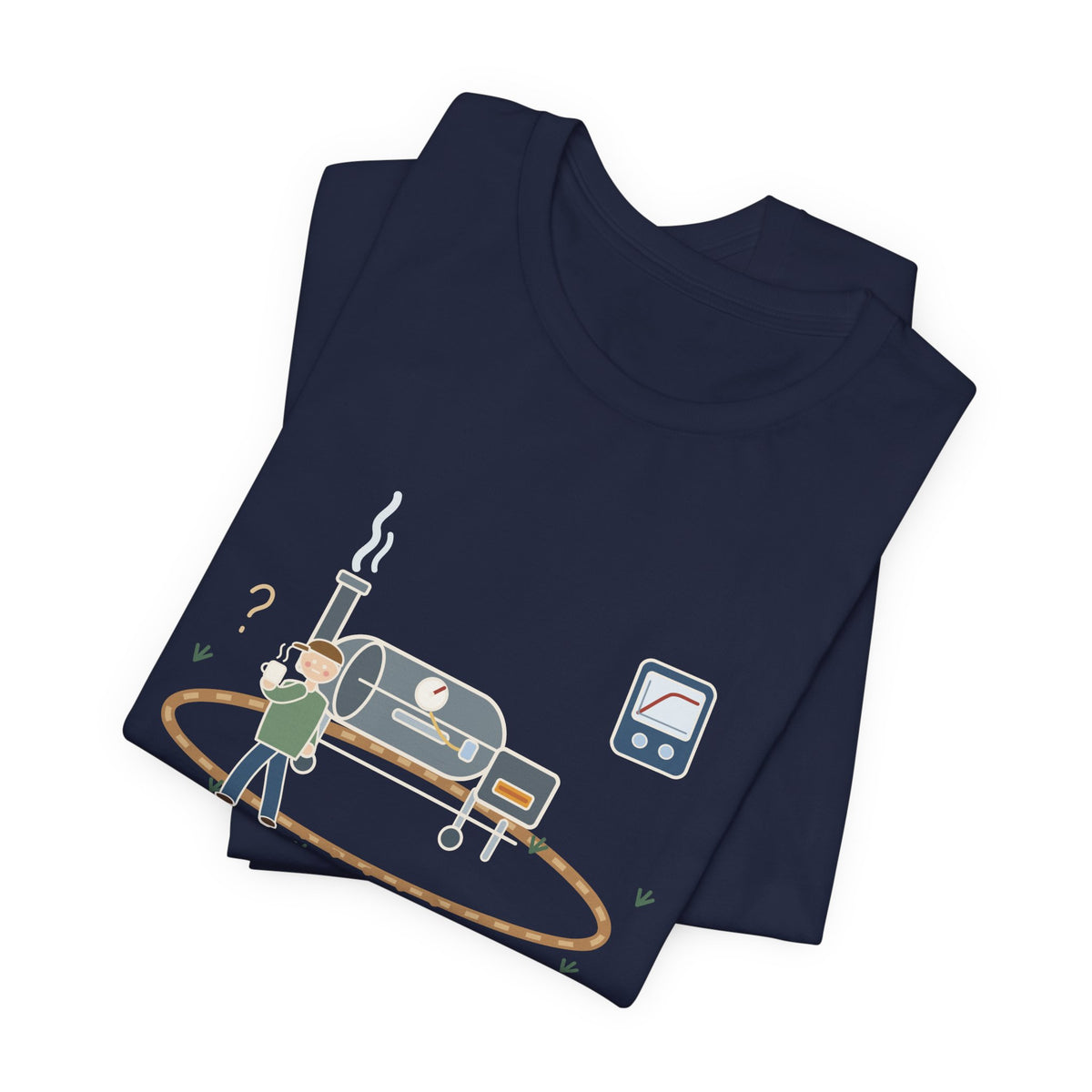 BBQ Smoker T-Shirt - Brisket Stall. Pacing the Yard. Funny Pitmaster Dad Tee