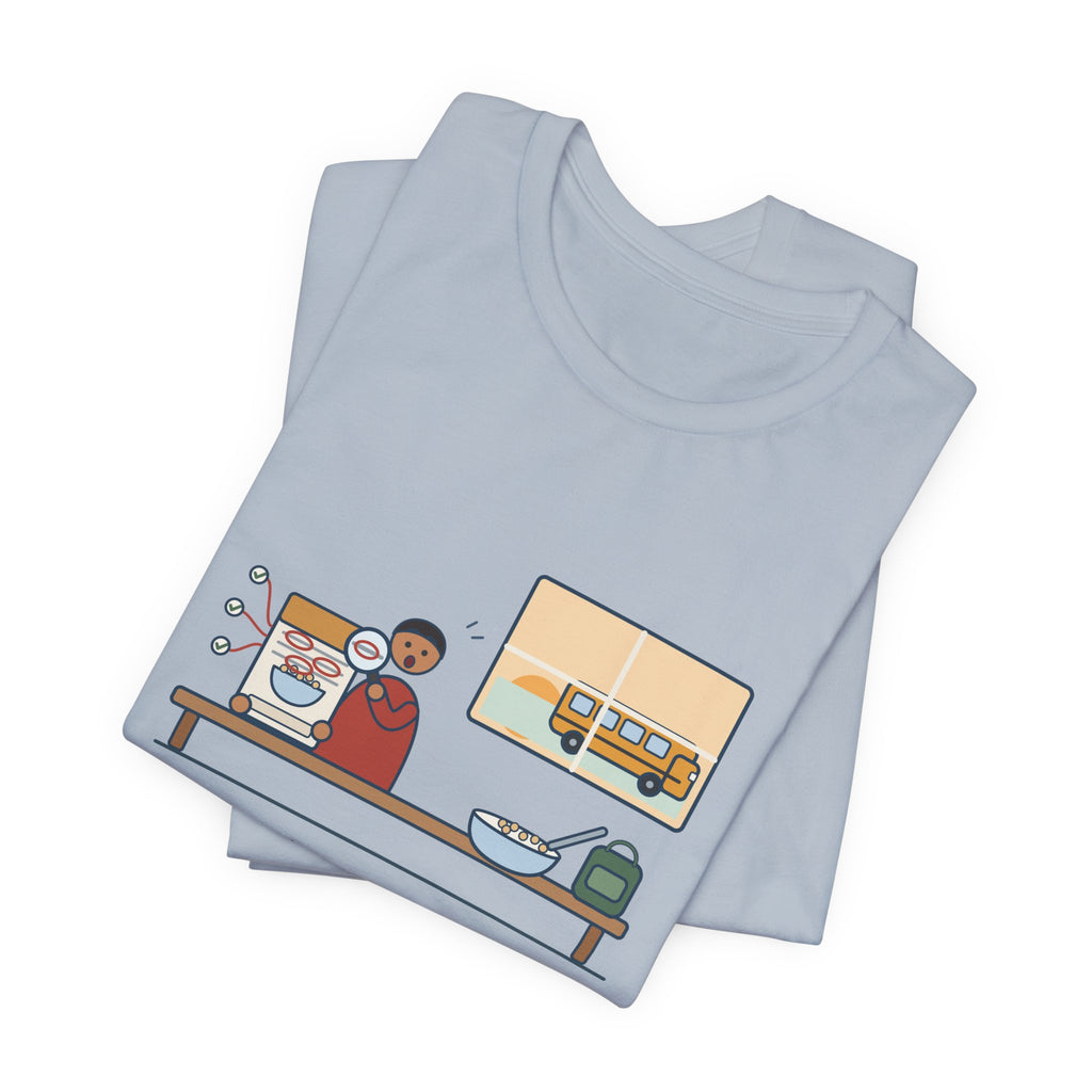 Latin Teacher T-Shirt - Found Three Latin Roots on the Cereal Box Before the Bus Came