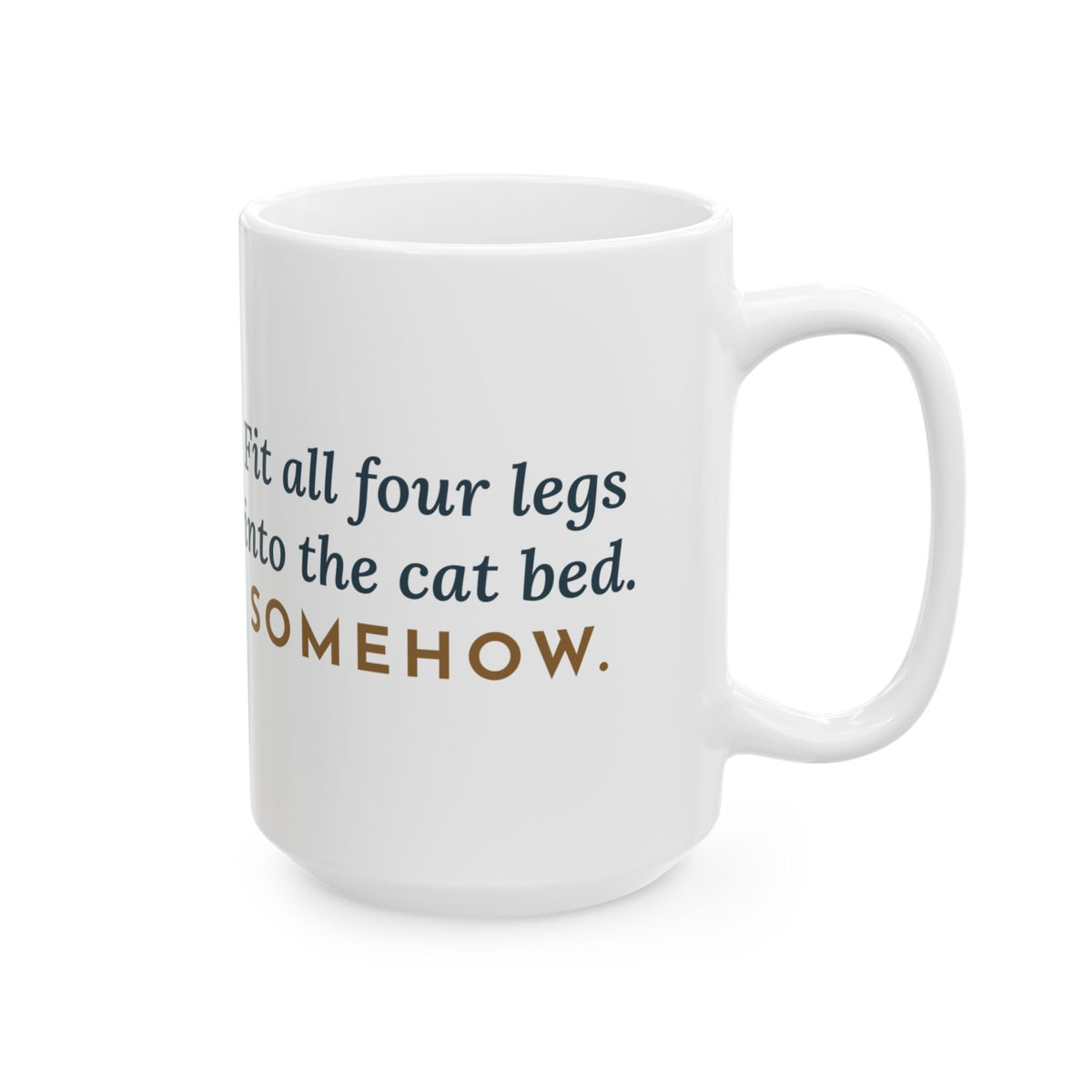 Large 15oz Borzoi Mug - All Four Legs in the Cat Bed Elegant Long Dog Gift