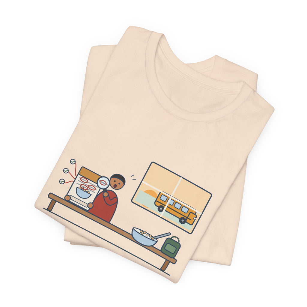 Latin Teacher T-Shirt - Found Three Latin Roots on the Cereal Box Before the Bus Came