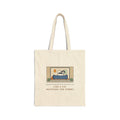 Japanese Chin Tote Bag, Perched on the Back of the Couch Like a Cat, Watching the Street, Window Lookout