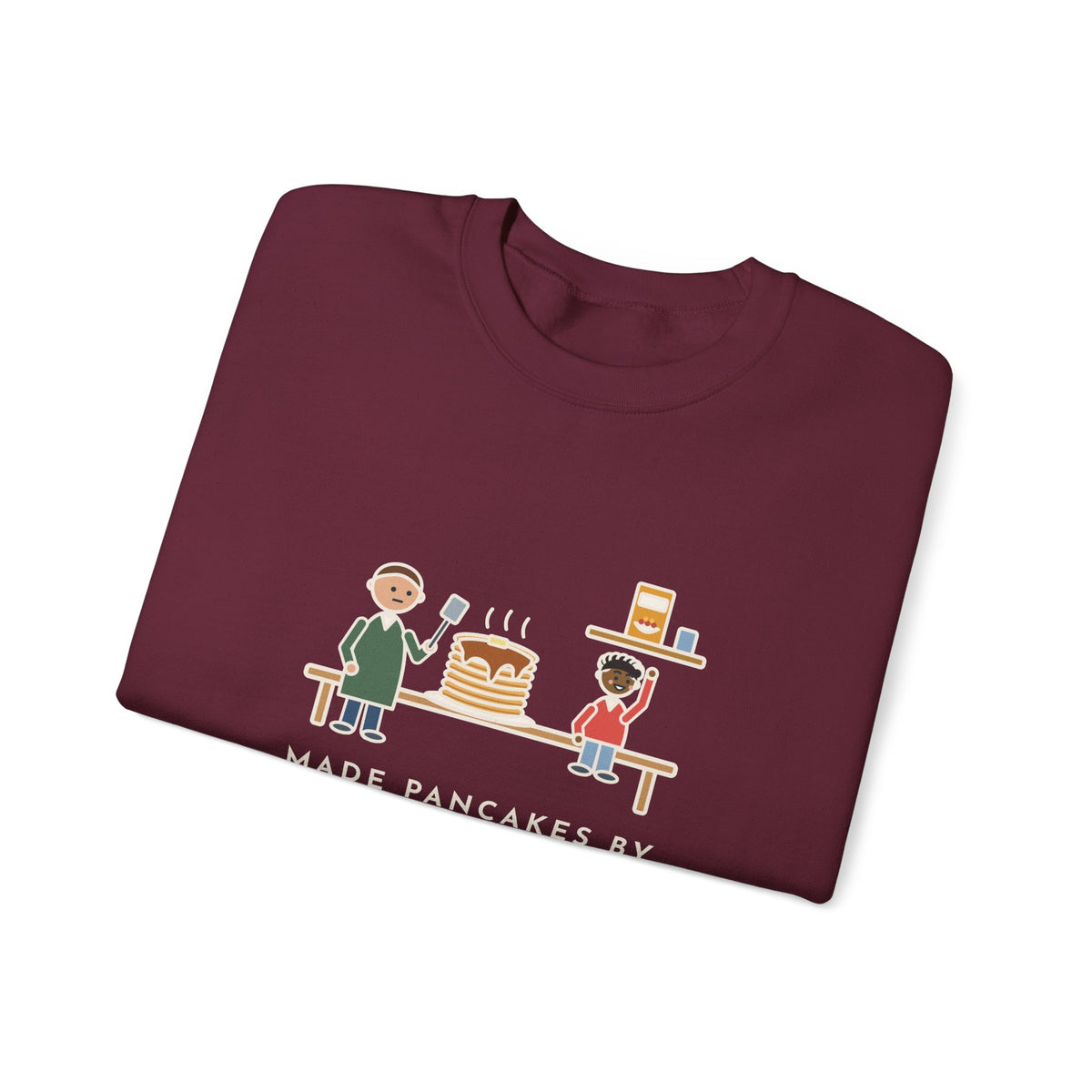 Parent Sweatshirt, Made Pancakes by Special Request, The Kid Now Wanted Cereal, Funny Breakfast Table Crewneck