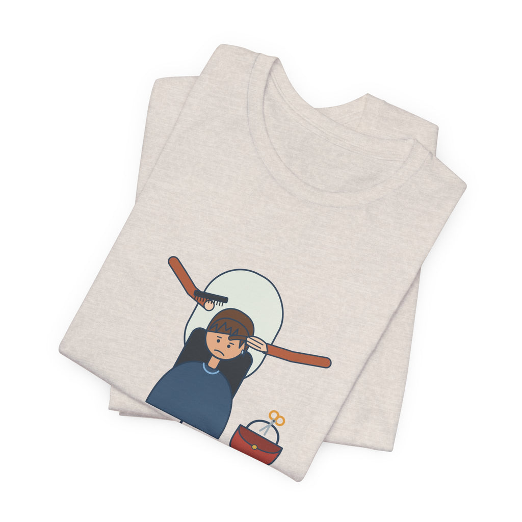 Hairstylist T-Shirt - Who Cut Your Bangs? Oh. You Did. Funny Salon Tee
