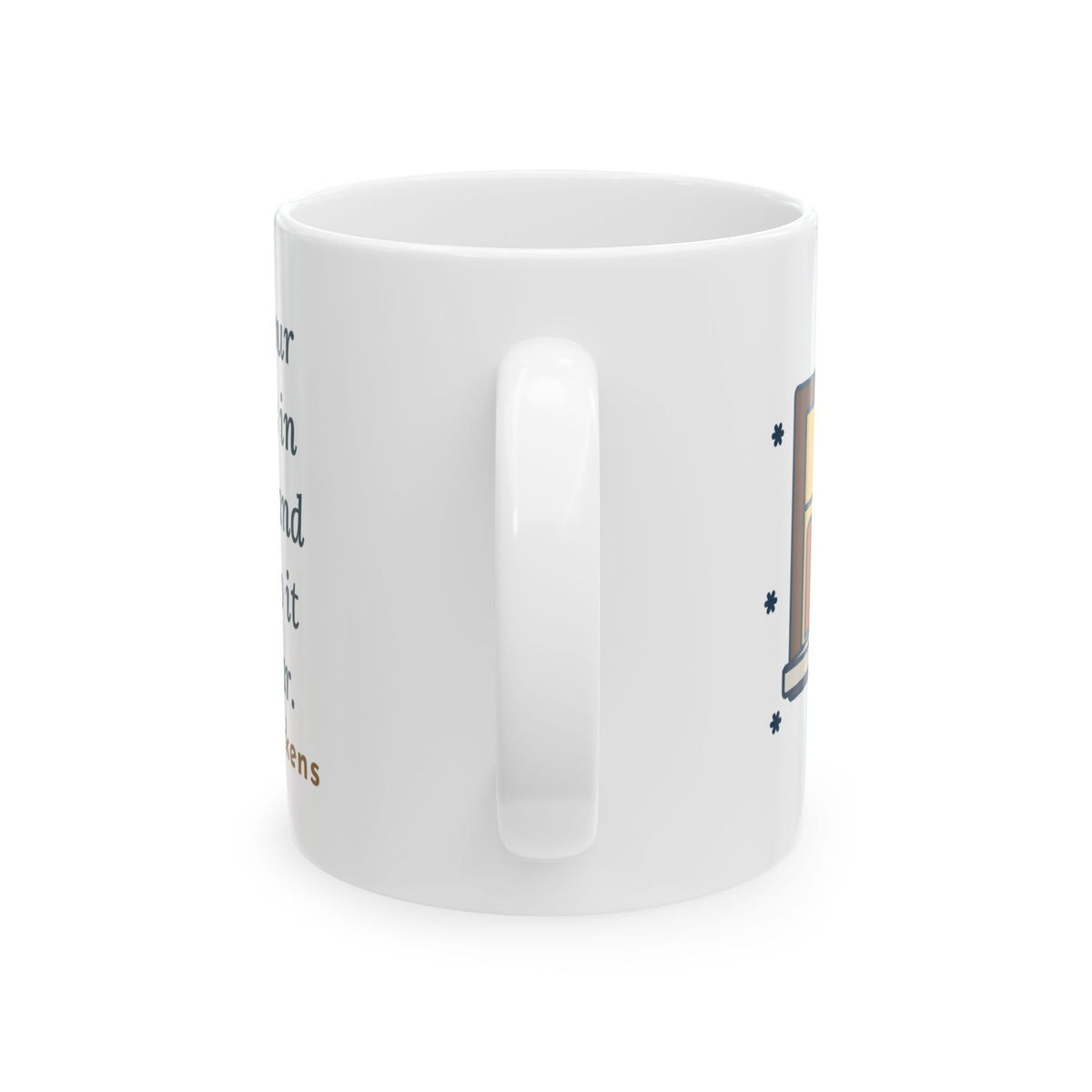 Dickens Quote Mug, I Will Honour Christmas in My Heart, Christmas Candlelit Window Coffee Mug 11oz