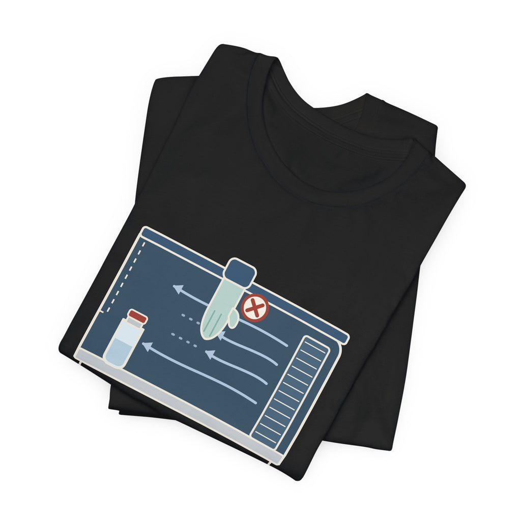 Sterile Compounding T-Shirt - Don't Block My First Air IV Room Pharmacy Tech Tee