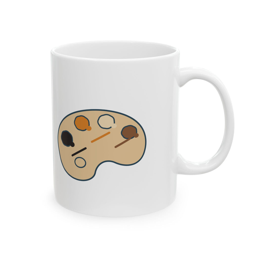 Tortie Cat Coffee Mug - Made From Leftover Cat Colors Tortoiseshell Mug