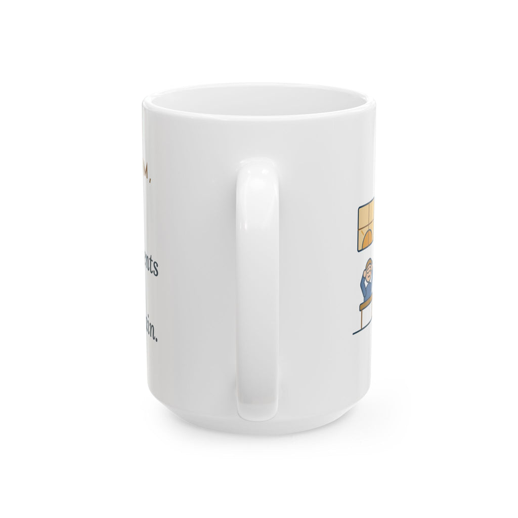 Large 15oz Homeroom Teacher Mug - Announcements Mic Squeal