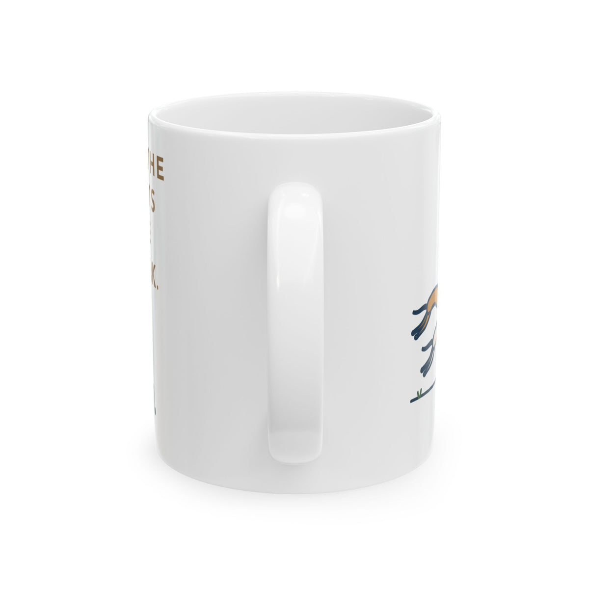 Bedlington Terrier Coffee Mug - Outran the Whippets at the Dog Park