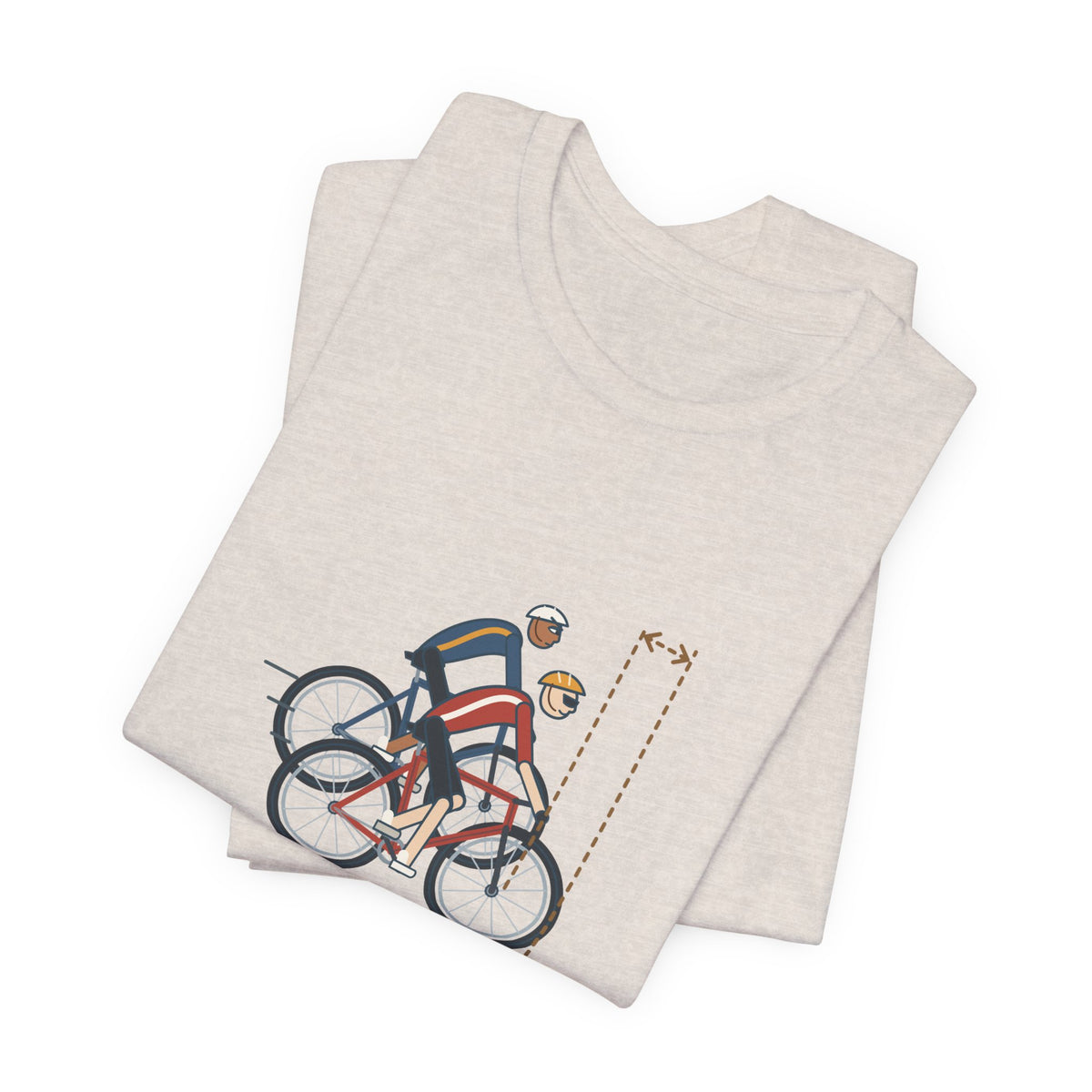 Road Cycling T-Shirt - Stop Half-Wheeling Me. Funny Group Ride Cyclist Tee