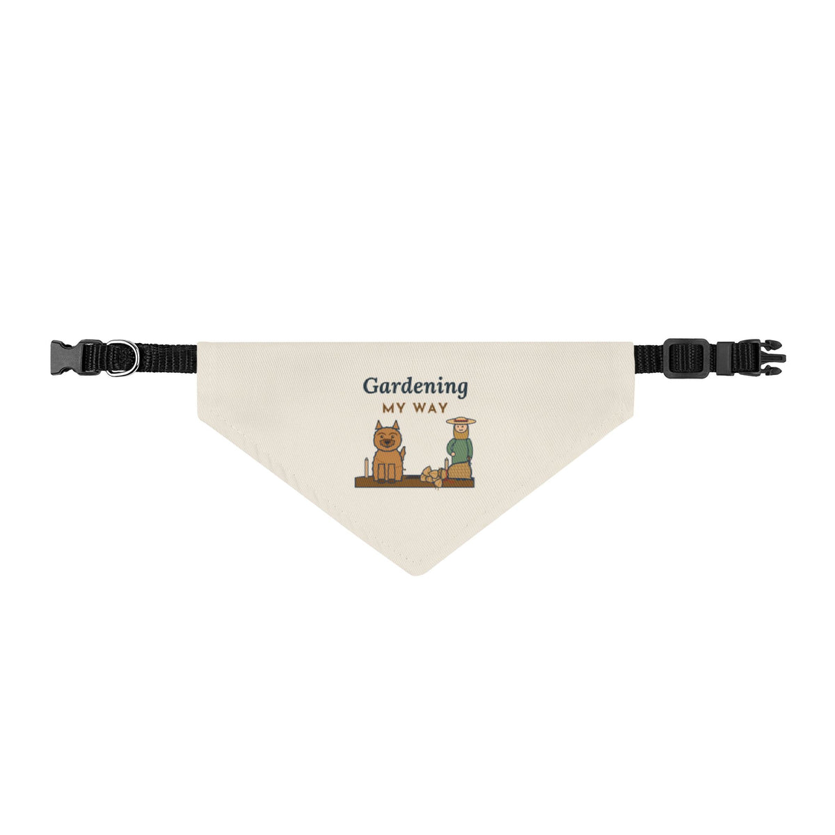 Cairn Terrier Bandana - Gardening My Way Clip-On Pet Bandana