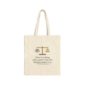 Nothing Either Good or Bad But Thinking Makes It So Tote Bag, Mindset Shakespeare Quote Tote with Balanced Scale