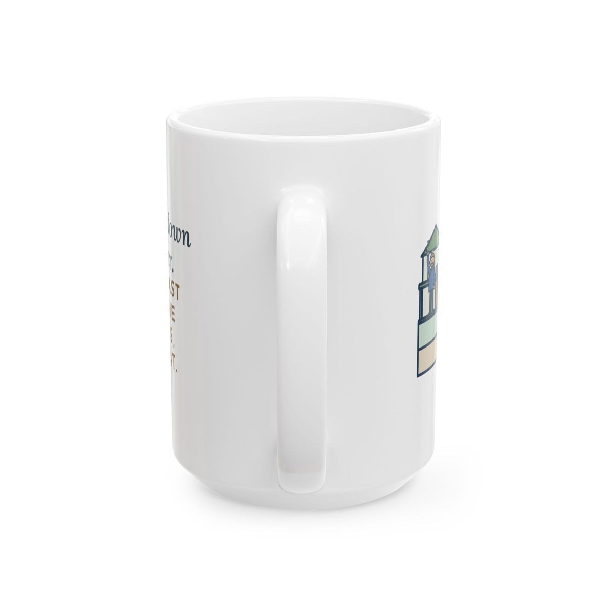 Large Pekingese Mug 15oz - Walk Ended at the Corner, Ride Home Began