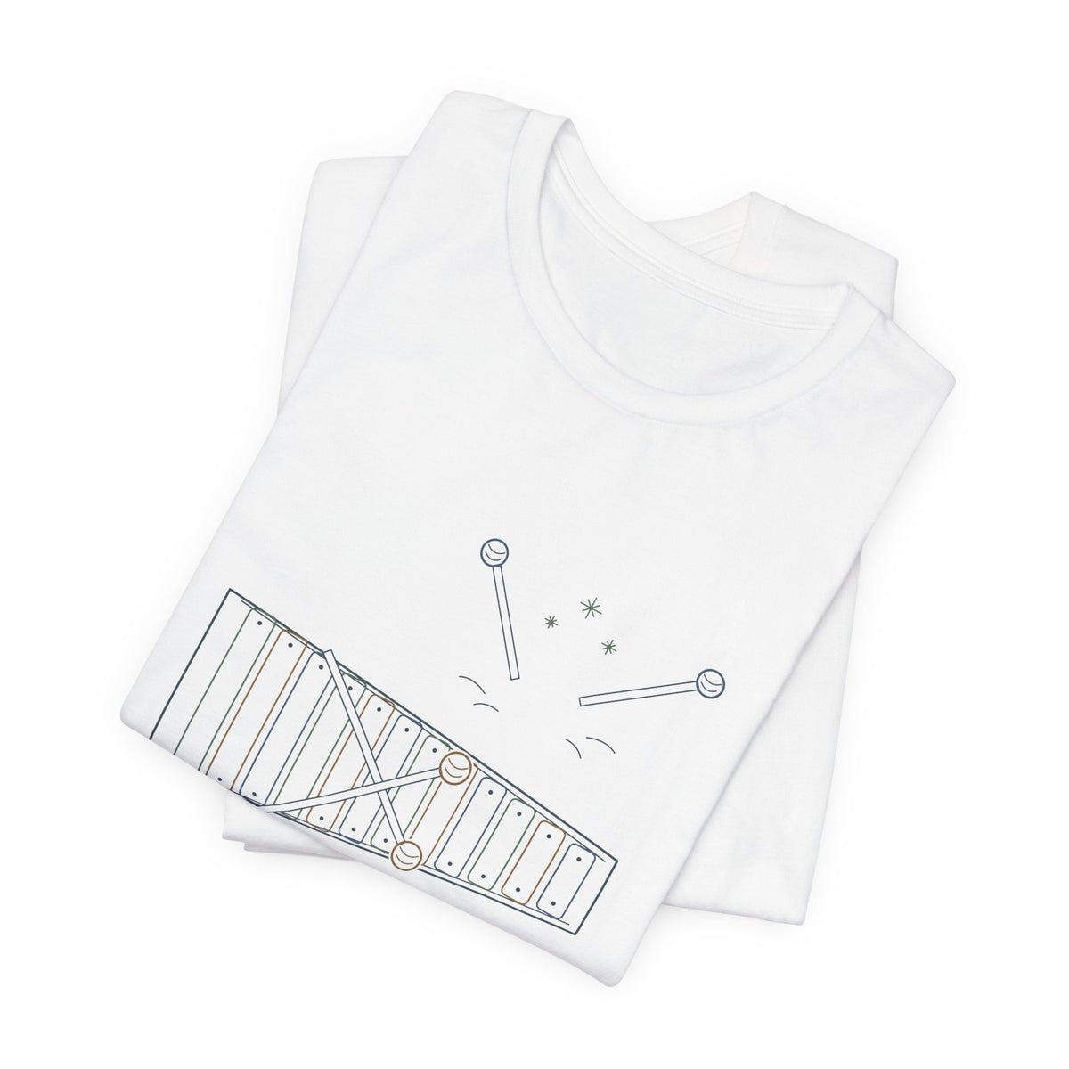 Elementary Music Teacher T-Shirt - Mallets Down, Eyes Up. Xylophone Classroom Tee