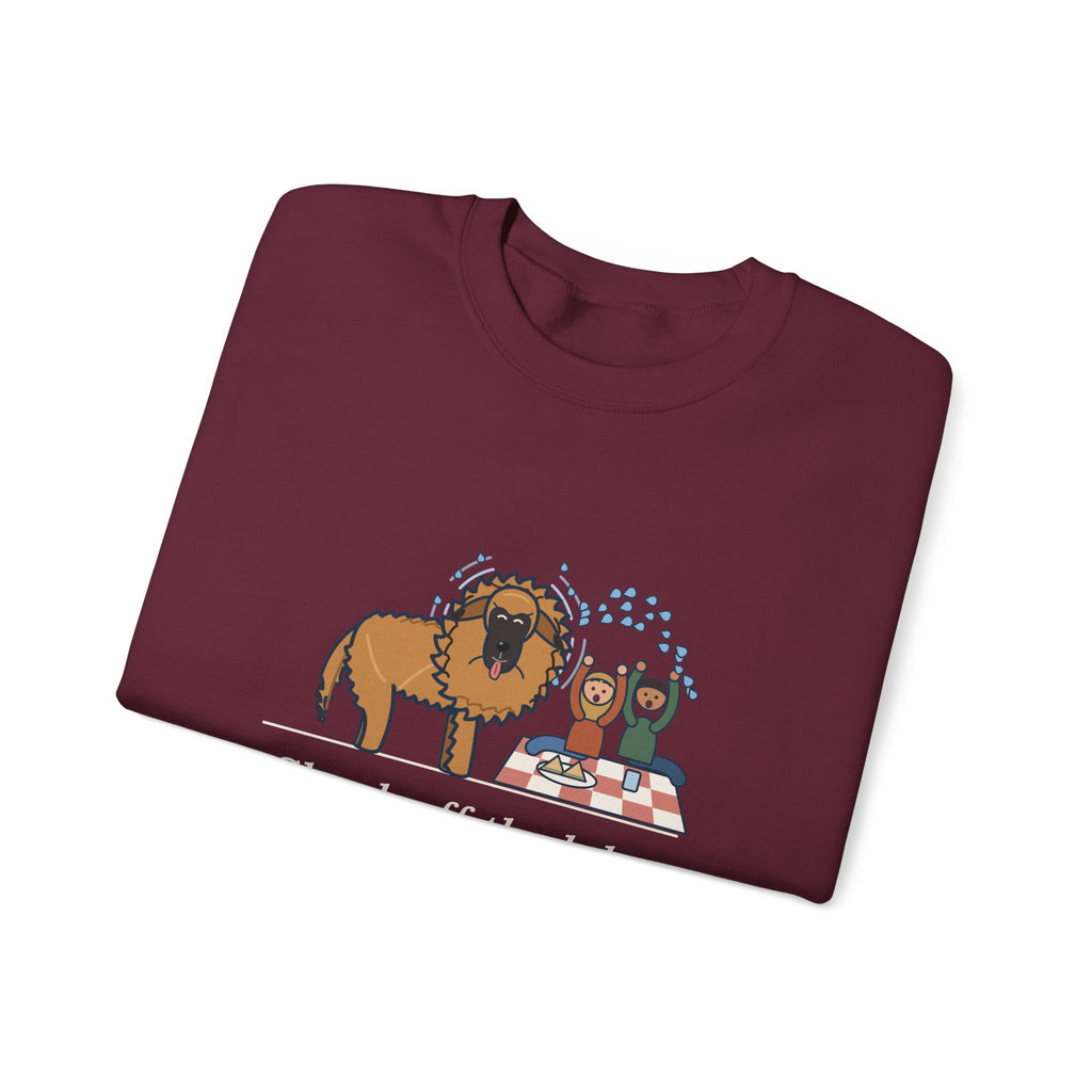 Leonberger Crewneck Sweatshirt - Shook Off the Lake Next to the Picnic