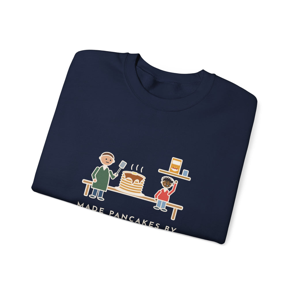 Parent Sweatshirt, Made Pancakes by Special Request, The Kid Now Wanted Cereal, Funny Breakfast Table Crewneck