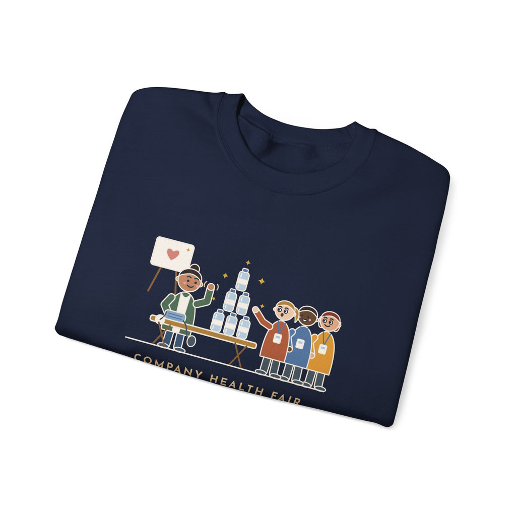 Corporate Wellness Nurse Crewneck Sweatshirt - The Line Was for the Free Water Bottle
