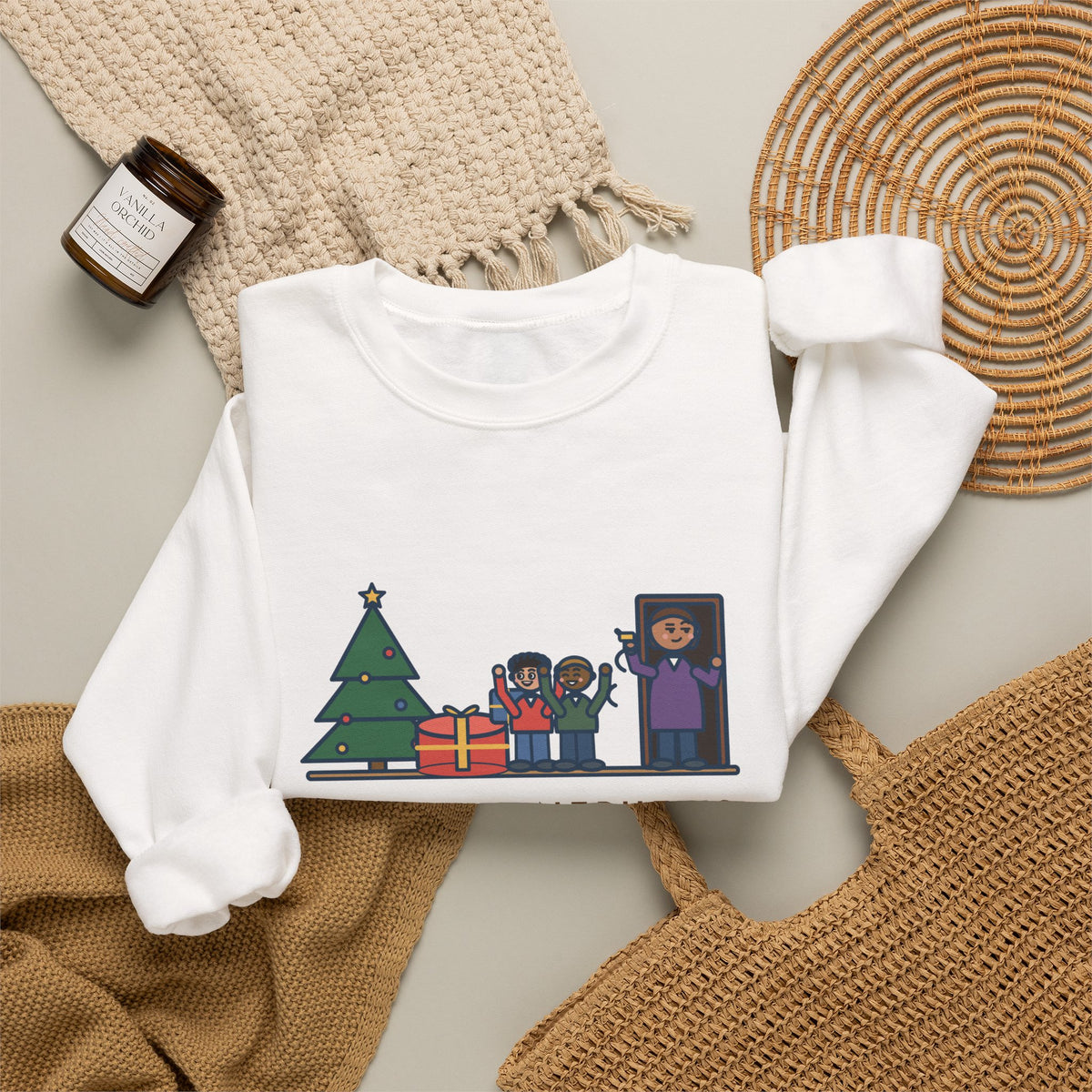Aunt and Uncle Sweatshirt, Gave the Nephews a Drum Set, Left Before They Opened It, Funny Quick Exit Crewneck