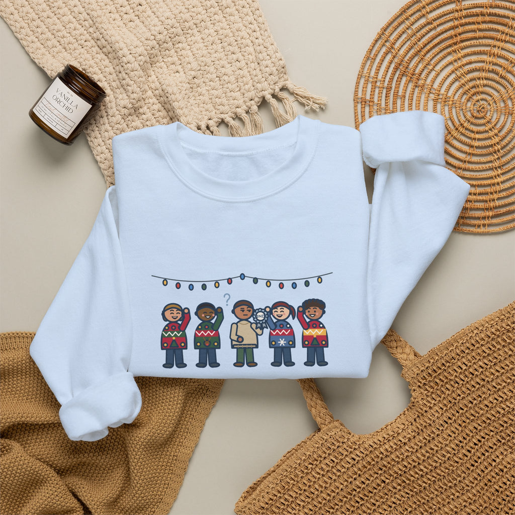 Holiday Sweater Party Sweatshirt, Wore My Regular Winter Sweater, Won Second Place, Funny Party Lineup Crewneck
