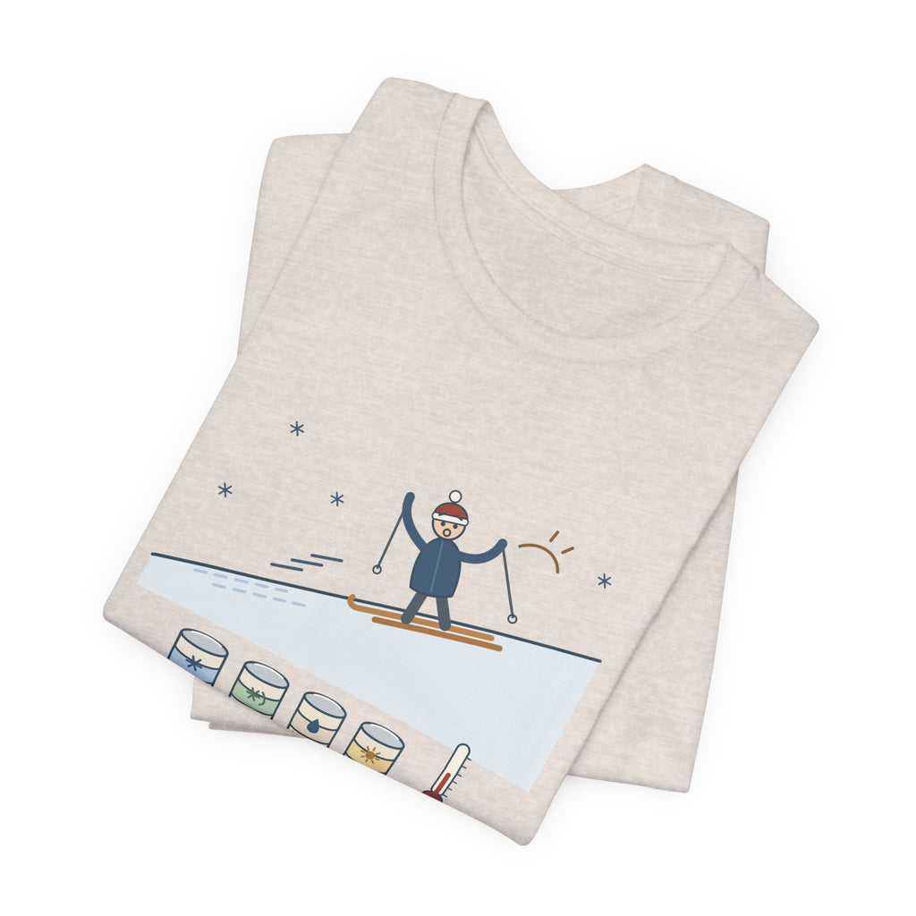 Cross-Country Ski T-Shirt - I Guessed the Wax Wrong. Funny Classic Skiing Tee