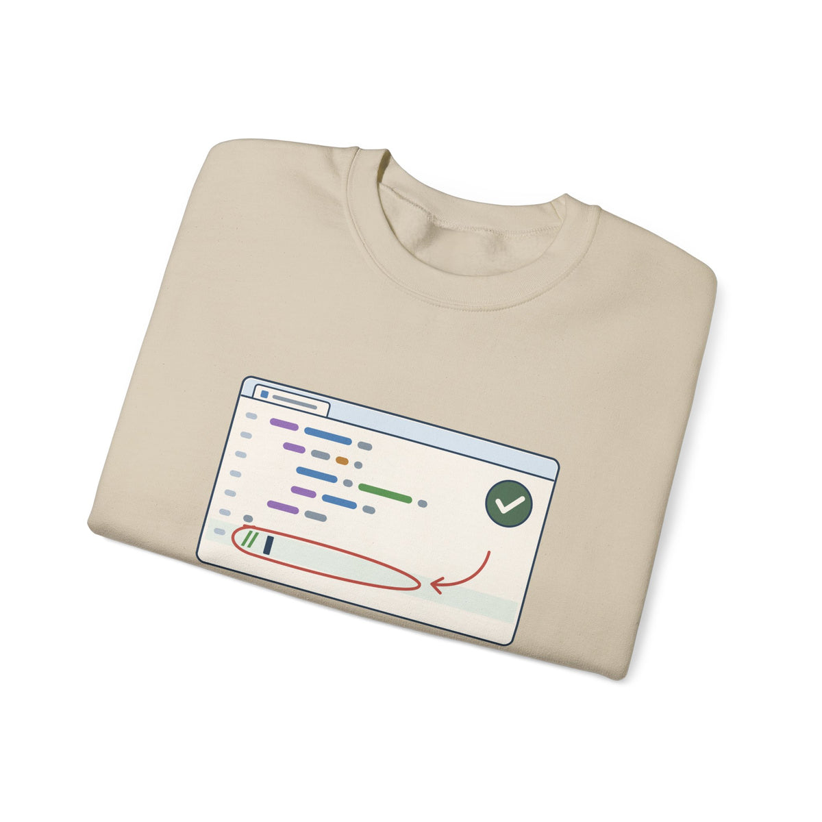 Computer Science Teacher Crewneck Sweatshirt - Your Code Works. Now Comment It.