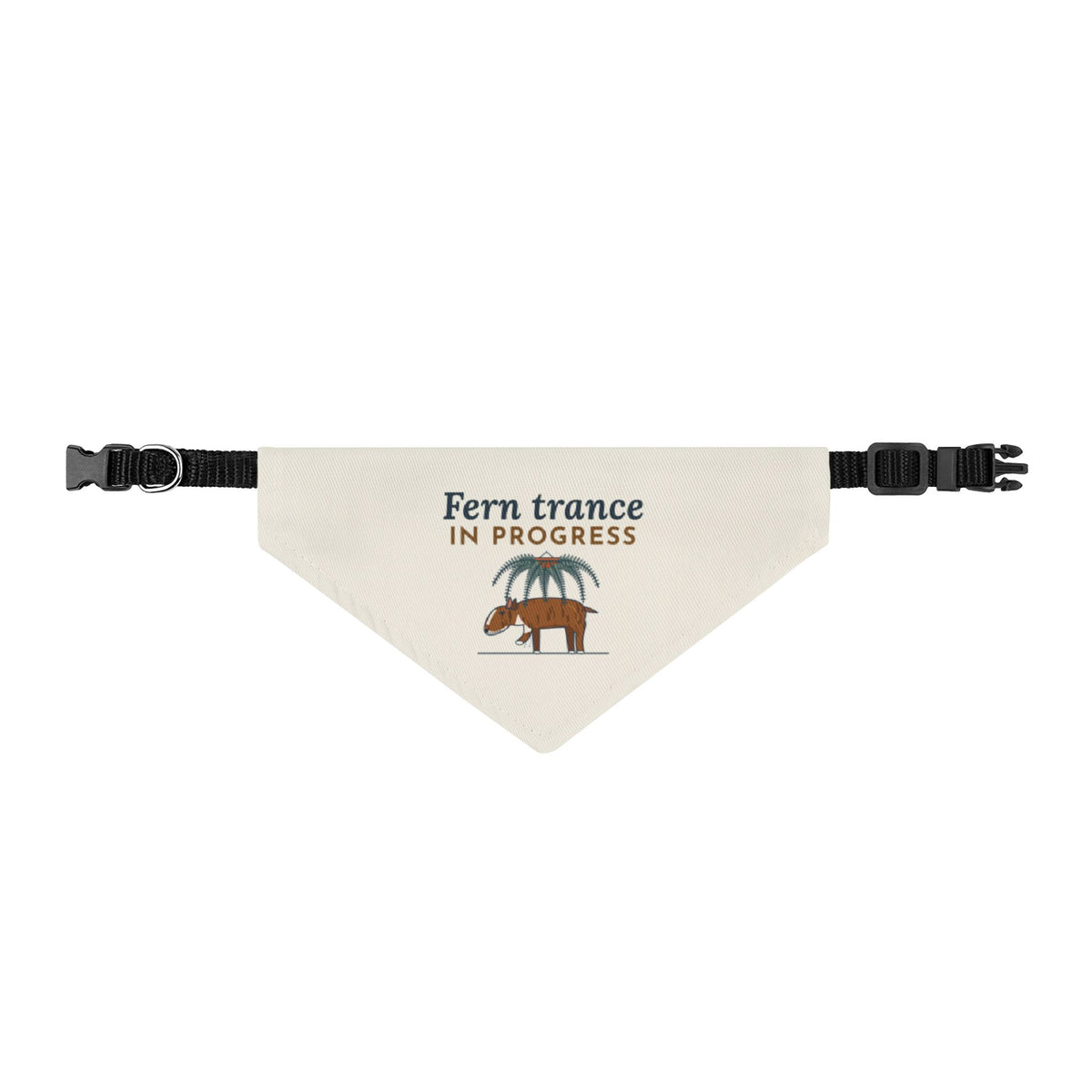 Bull Terrier Bandana - Fern Trance in Progress Clip-On Pet Bandana