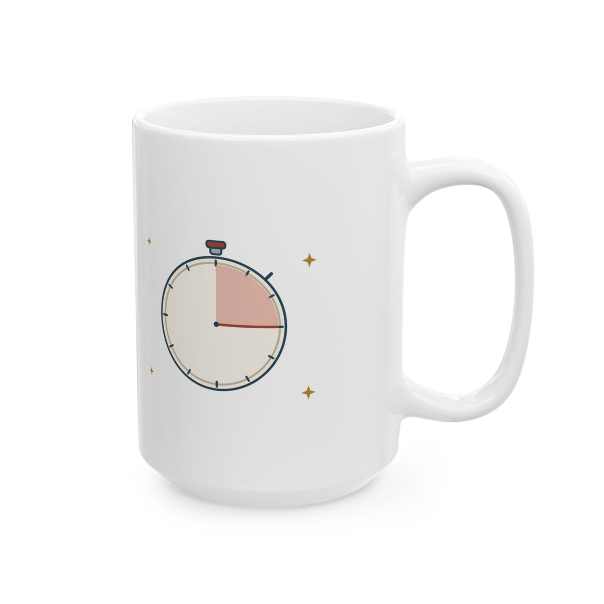 Large 15oz Cookie Decorating Mug - Flood Icing at Fifteen Seconds. No Exceptions.