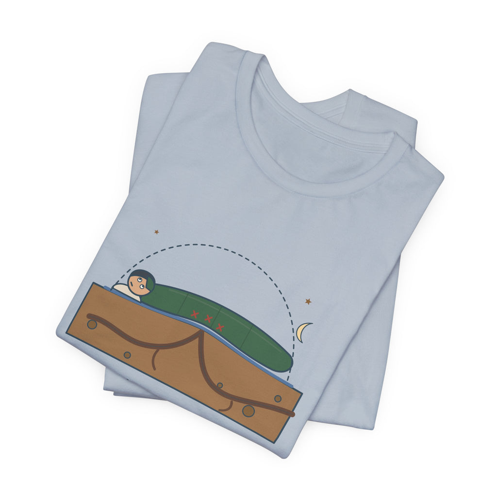 Tent Camping T-Shirt - There's a Root Under My Exact Spine. Funny Camper Tee