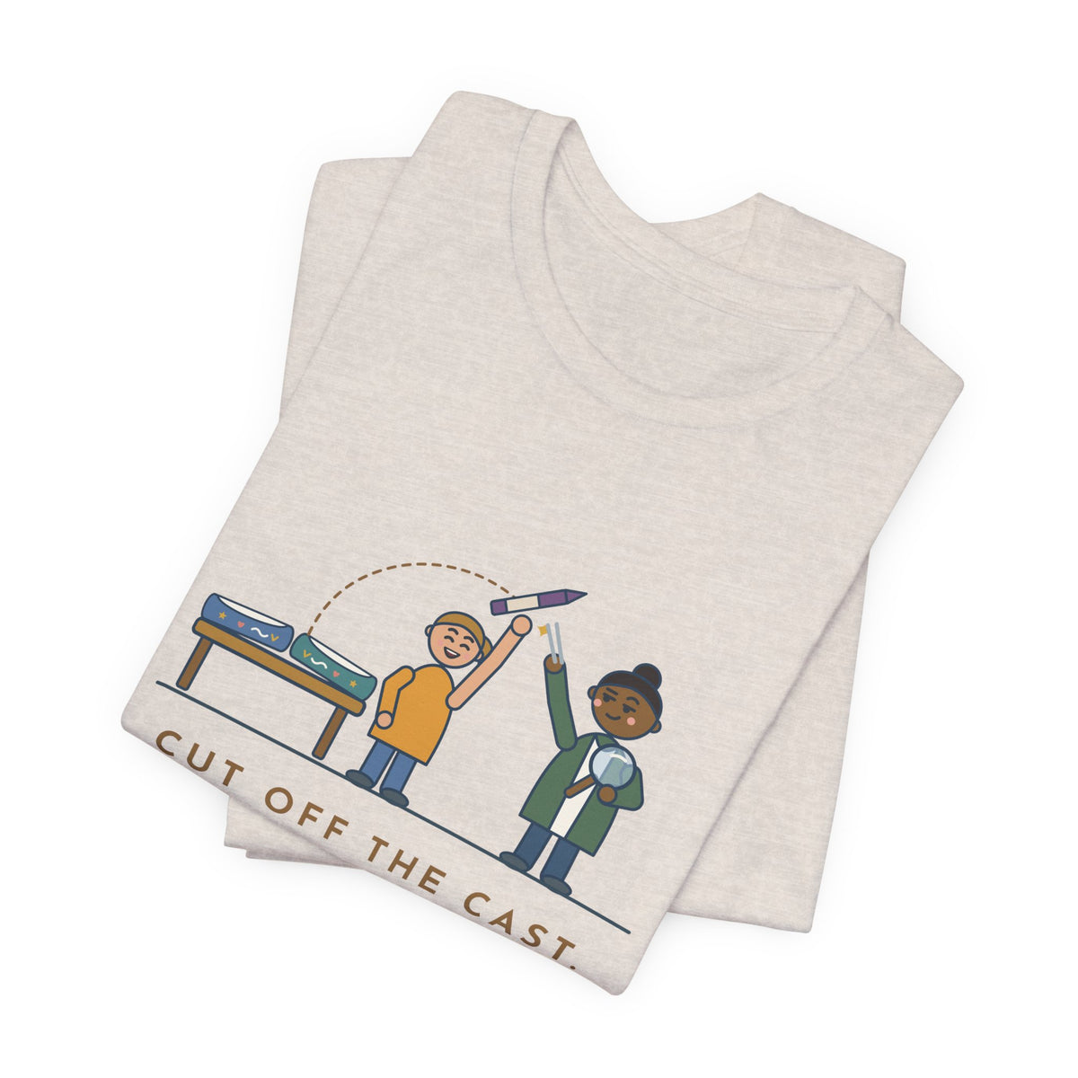 Cast Clinic Nurse T-Shirt - Cut Off the Cast, Found a Missing Crayon Inside Ortho Nurse Tee
