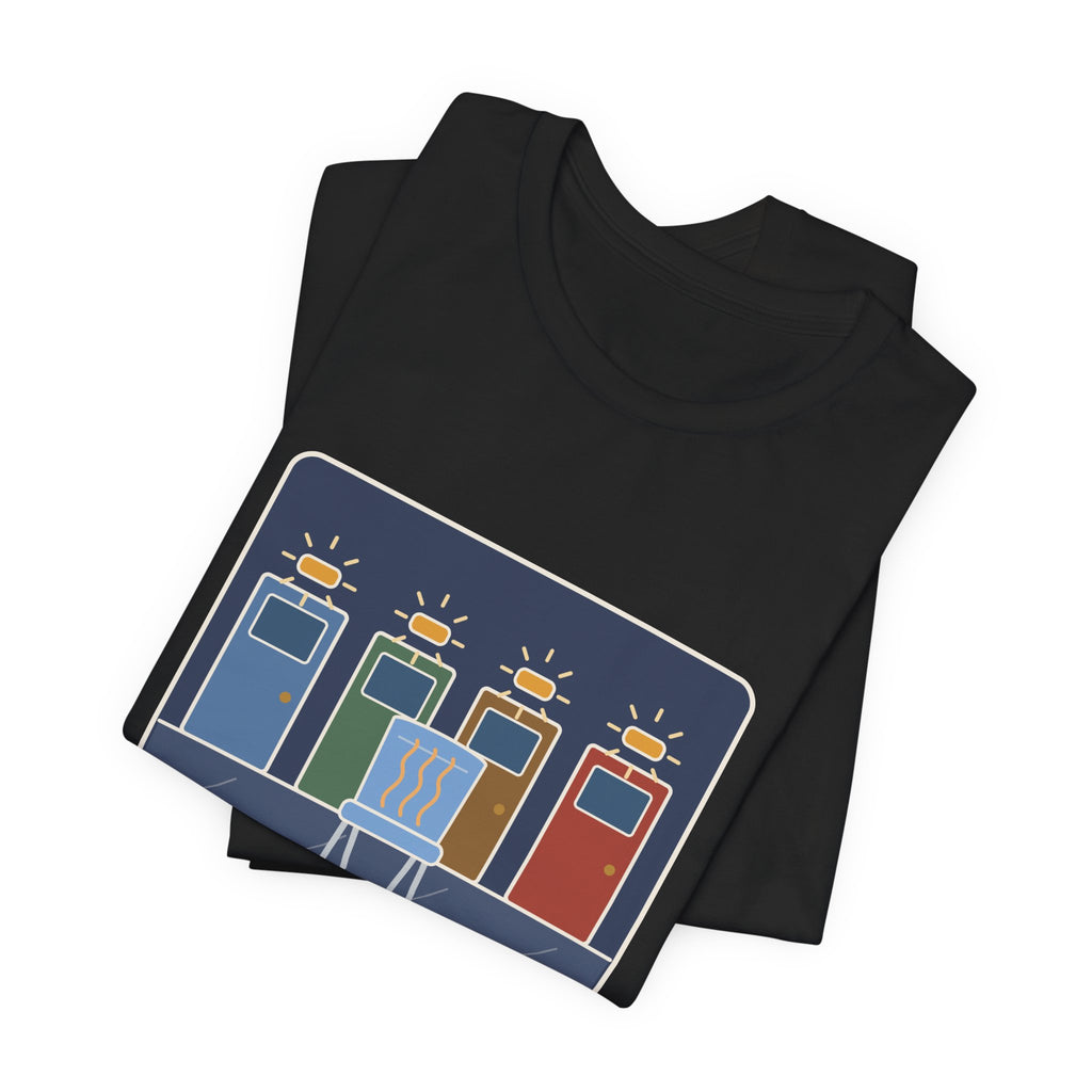 Certified Nursing Assistant T-Shirt - The Call Light Knows When I Sit. Funny Nurse Aide Tee