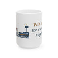 Win or Lose, We Ride Home Together 15oz Mug, Large Football Coffee Mug with Friday Night Ride Home