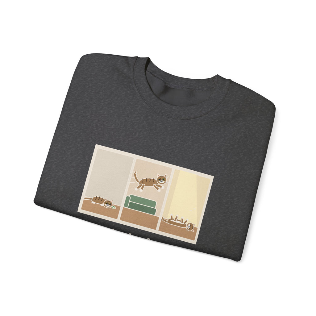 Catnip Sweatshirt, One Pinch, Three Minutes of Chaos, a Four-Hour Nap, Funny Three Panels Crewneck