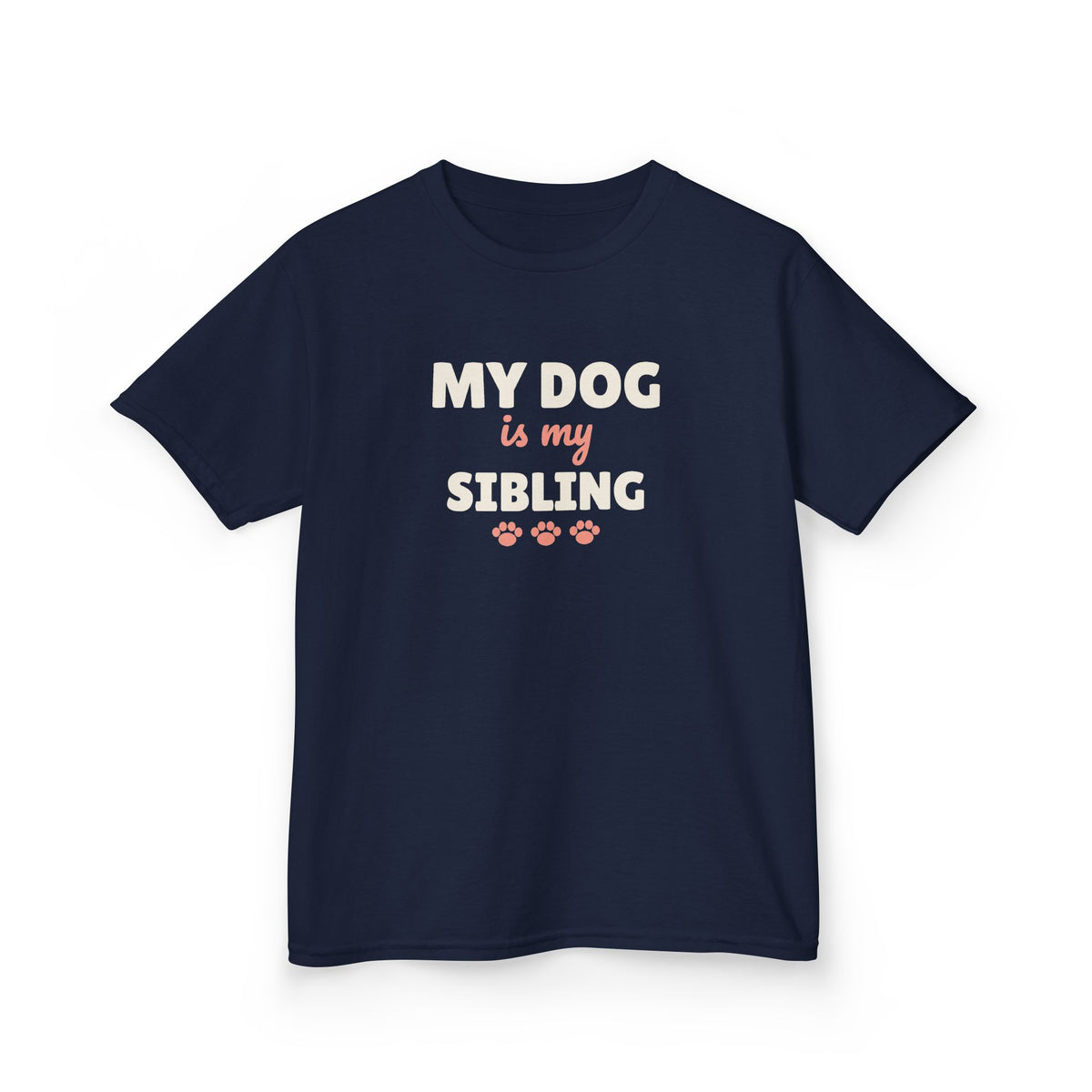 My Dog Is My Sibling Youth T-Shirt, Dog Lover Kids Shirt