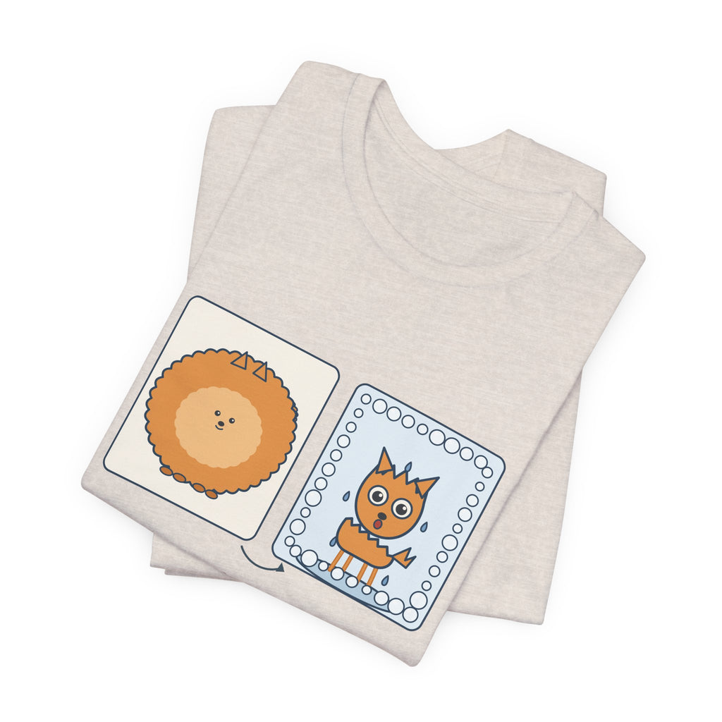 Pomeranian T-Shirt - Under All This Fluff: A Very Small Dog. Funny Pom Bath Day Tee