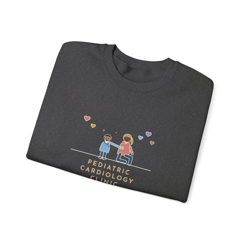 Pediatric Cardiology Nurse Sweatshirt, Let Him Listen to His Own Heart, He Asked to Hear Mine, Funny Clinic Visit Crewneck