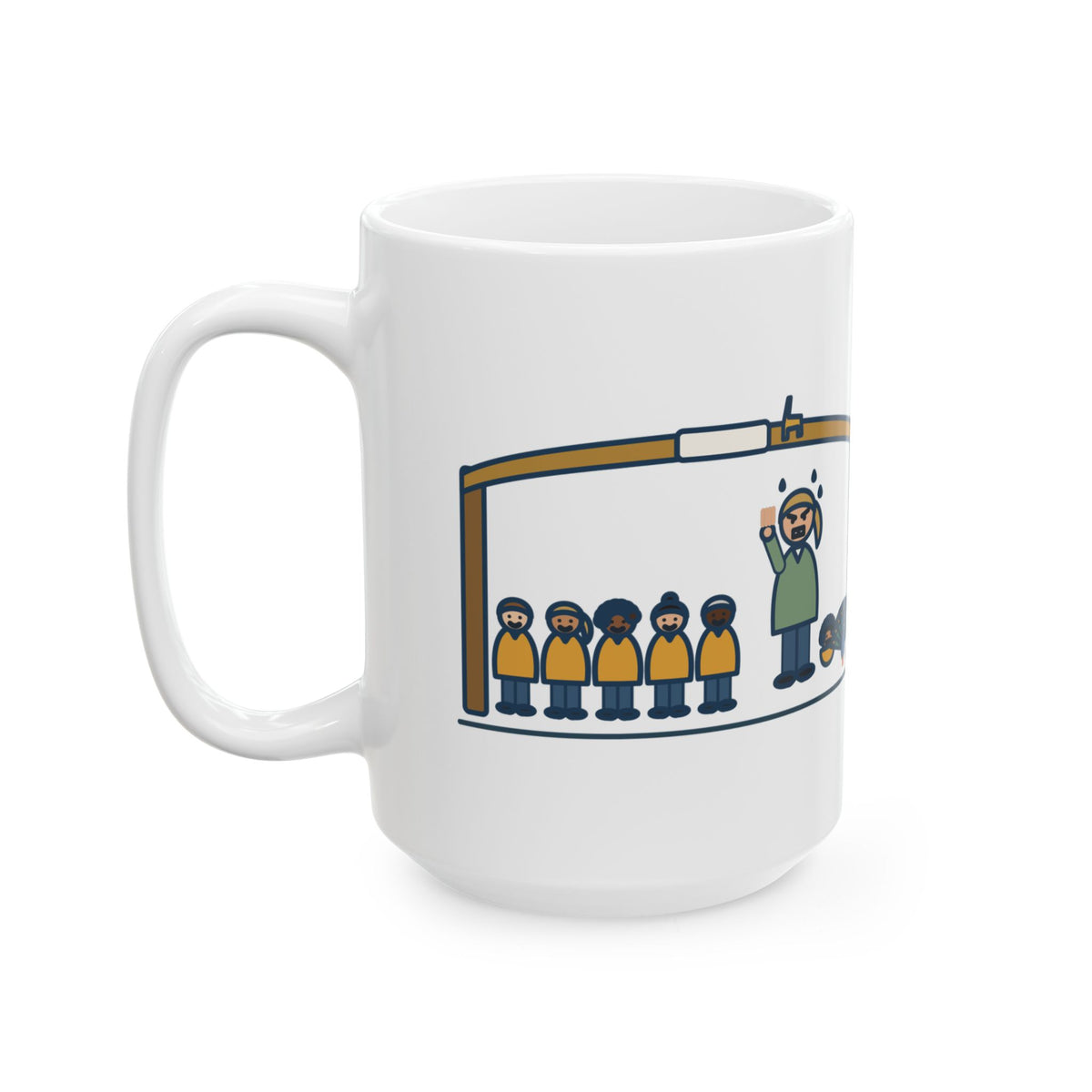 Large Field Trip Mug 15oz - Zoo Day Head Count, Twenty-Five Once