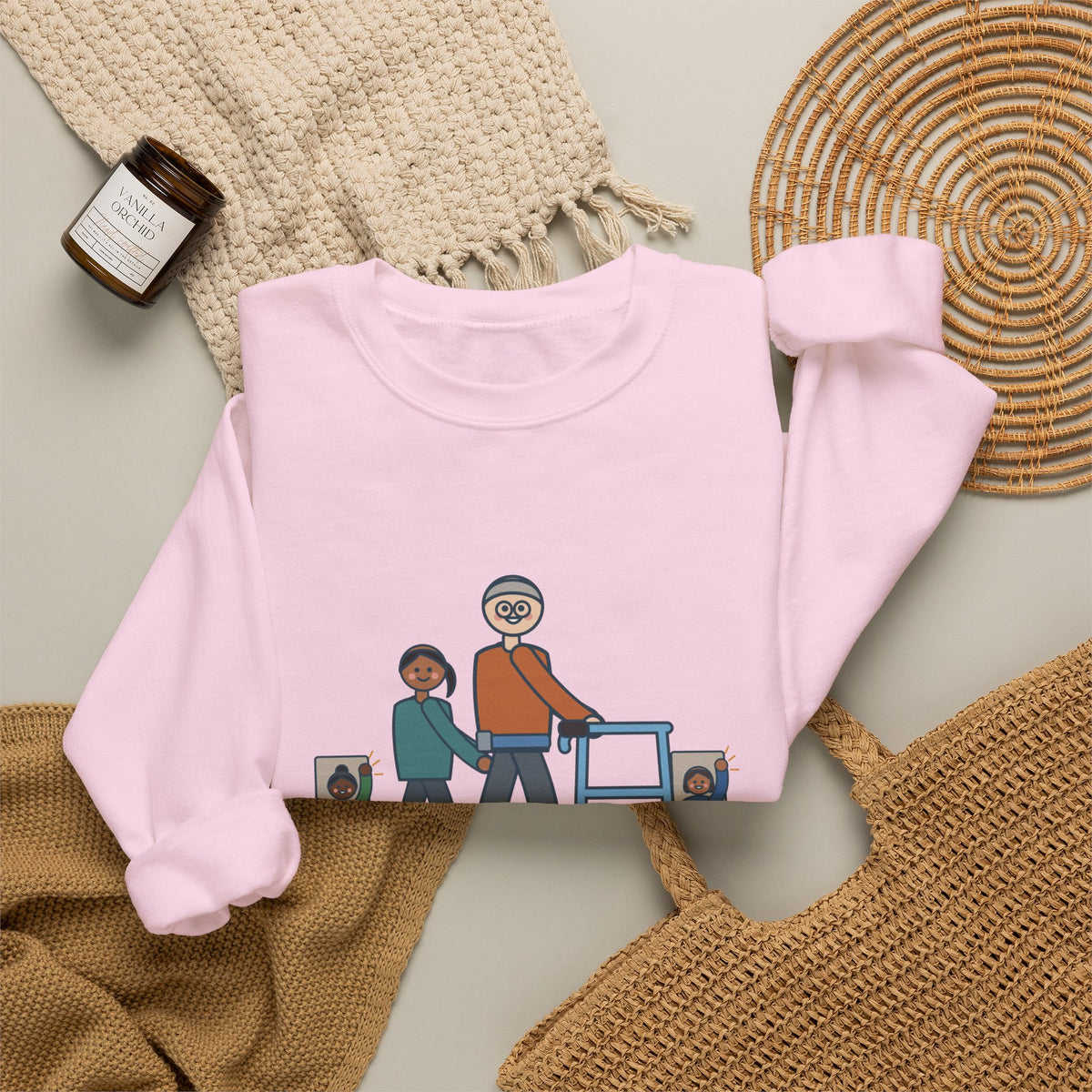 Inpatient Rehab Crewneck Sweatshirt - Ten Feet With the Walker Nurse Gift