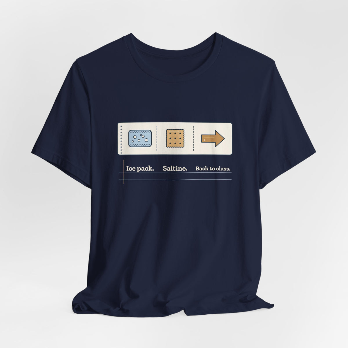 School Nurse T-Shirt - Ice Pack. Saltine. Back to Class. Funny Nurse Tee