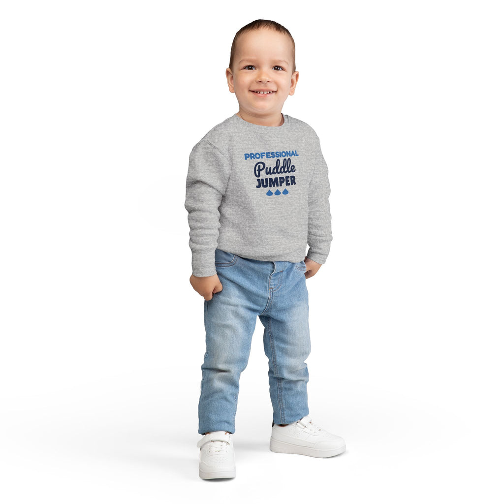 Professional Puddle Jumper Toddler Sweatshirt, Rainy Day Crewneck