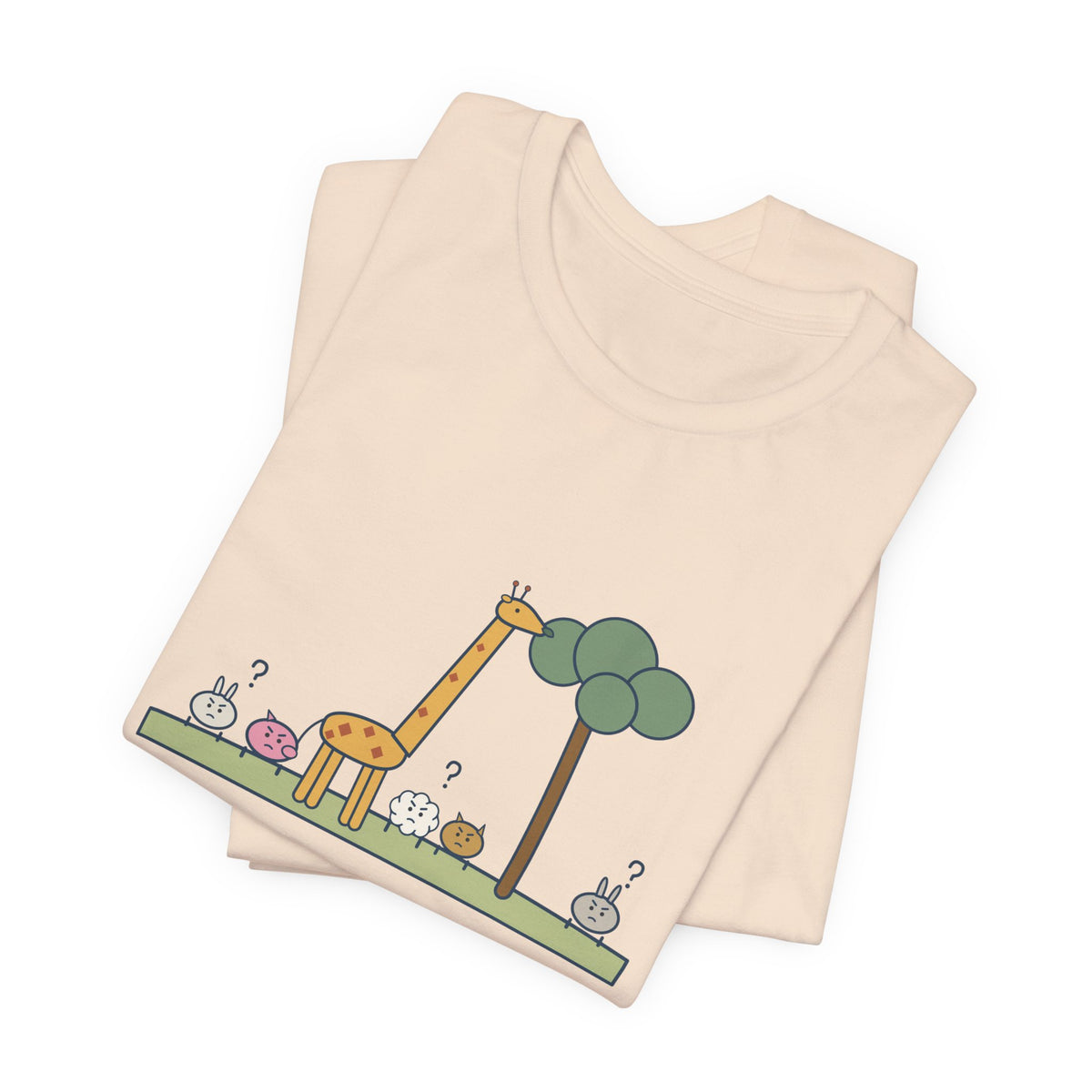 Emerson Quote T-Shirt, To Be Great Is to Be Misunderstood, Wisdom Tall Giraffe Tee