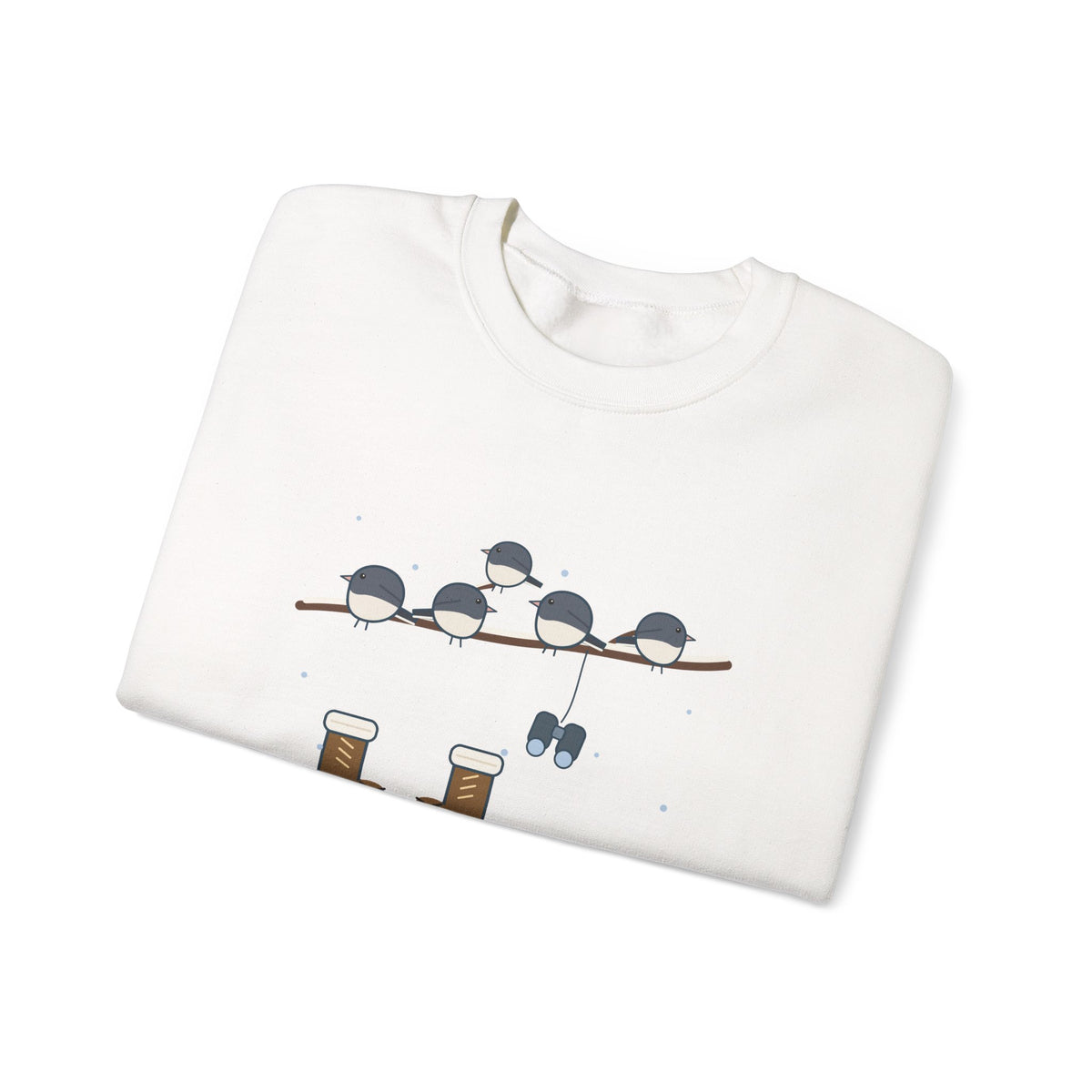 Winter Birders Crewneck Sweatshirt - Counting Juncos Until My Toes File a Complaint