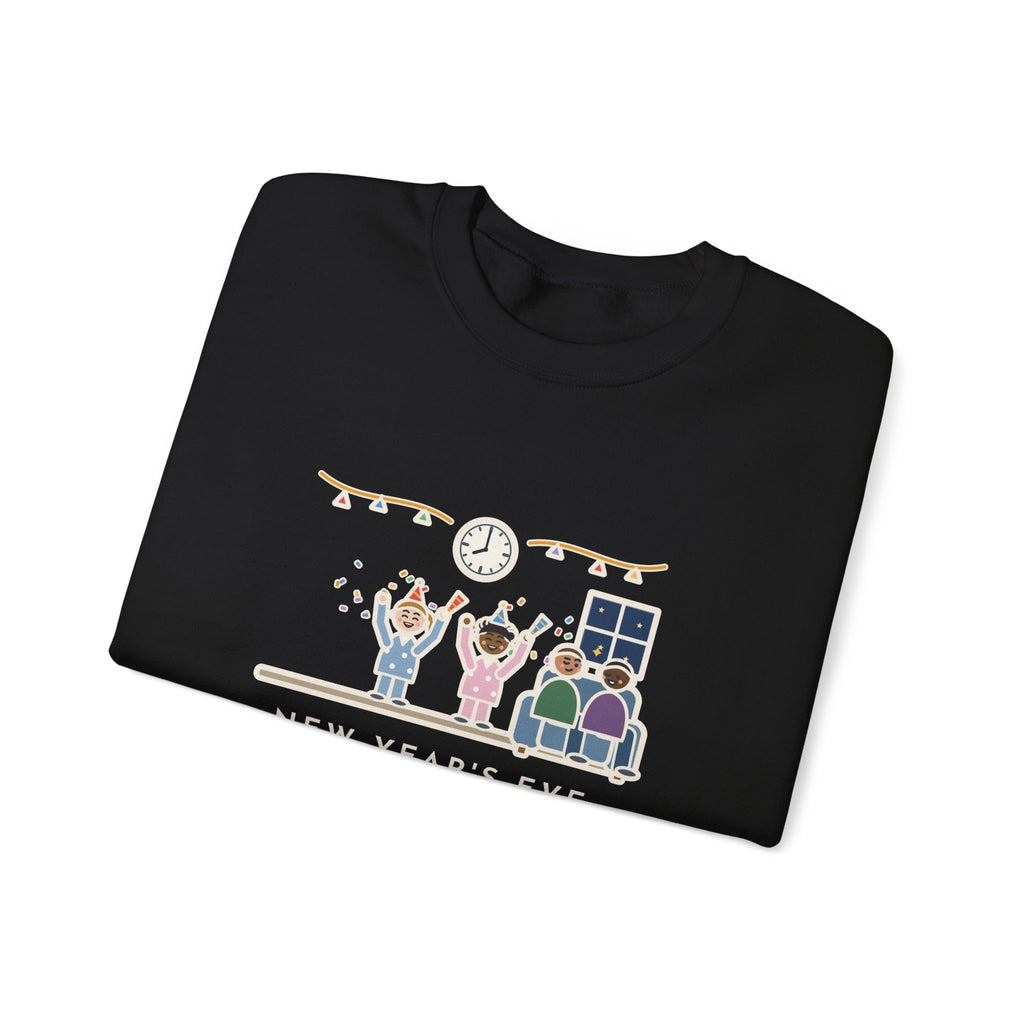 New Year's Eve Sweatshirt, With Little Kids, Counted Down at 8:00 and Called It Midnight, Funny Early Countdown Crewneck