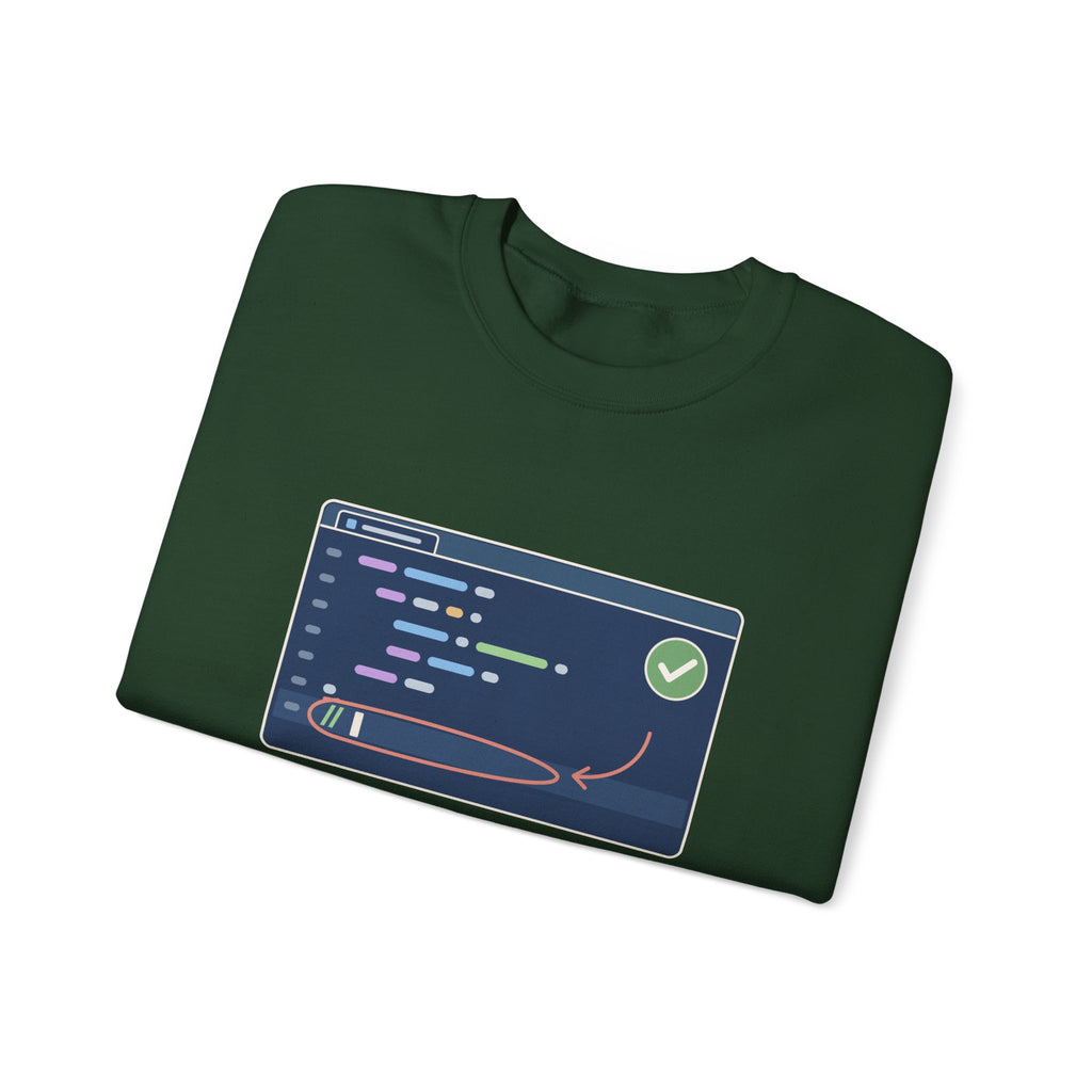 Computer Science Teacher Crewneck Sweatshirt - Your Code Works. Now Comment It.
