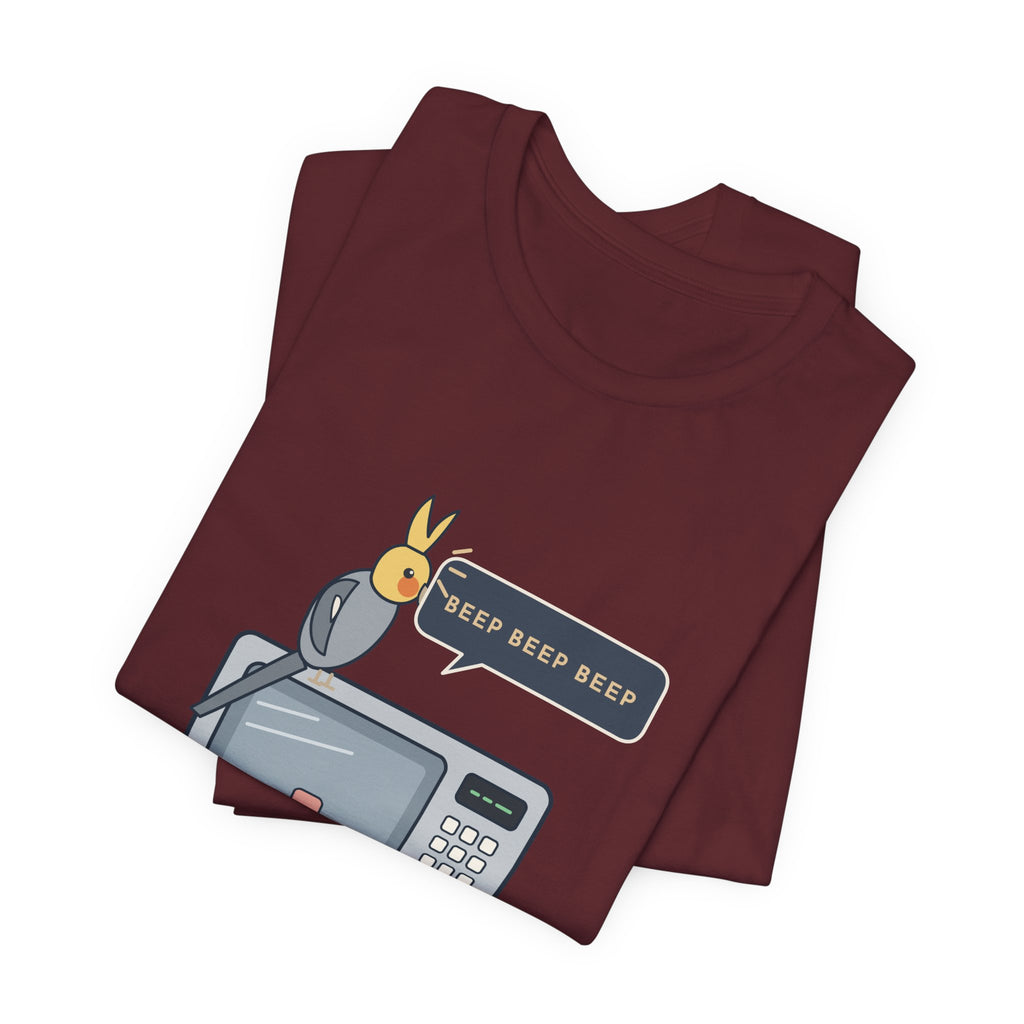 Cockatiel T-Shirt - Learned the Microwave. Ignored My Name. Parrot Owner Tee
