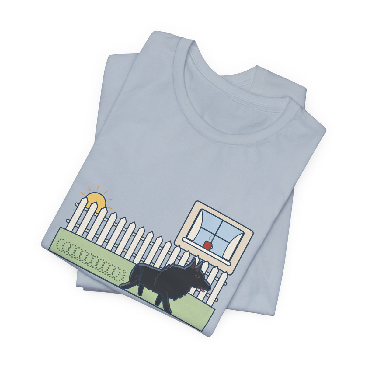 Schipperke T-Shirt - Patrolled the Fence Line Eleven Times Before Breakfast, Funny Dog Tee