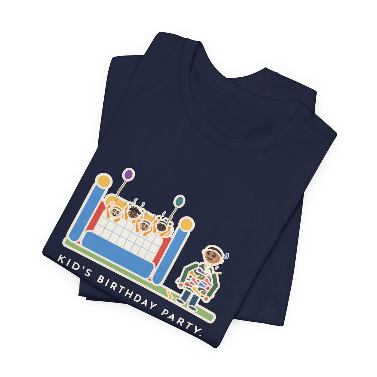 Funny Birthday Party T-Shirt, Sixteen Kids, One Bounce House, and I Held Every Shoe, Backyard Party Tee