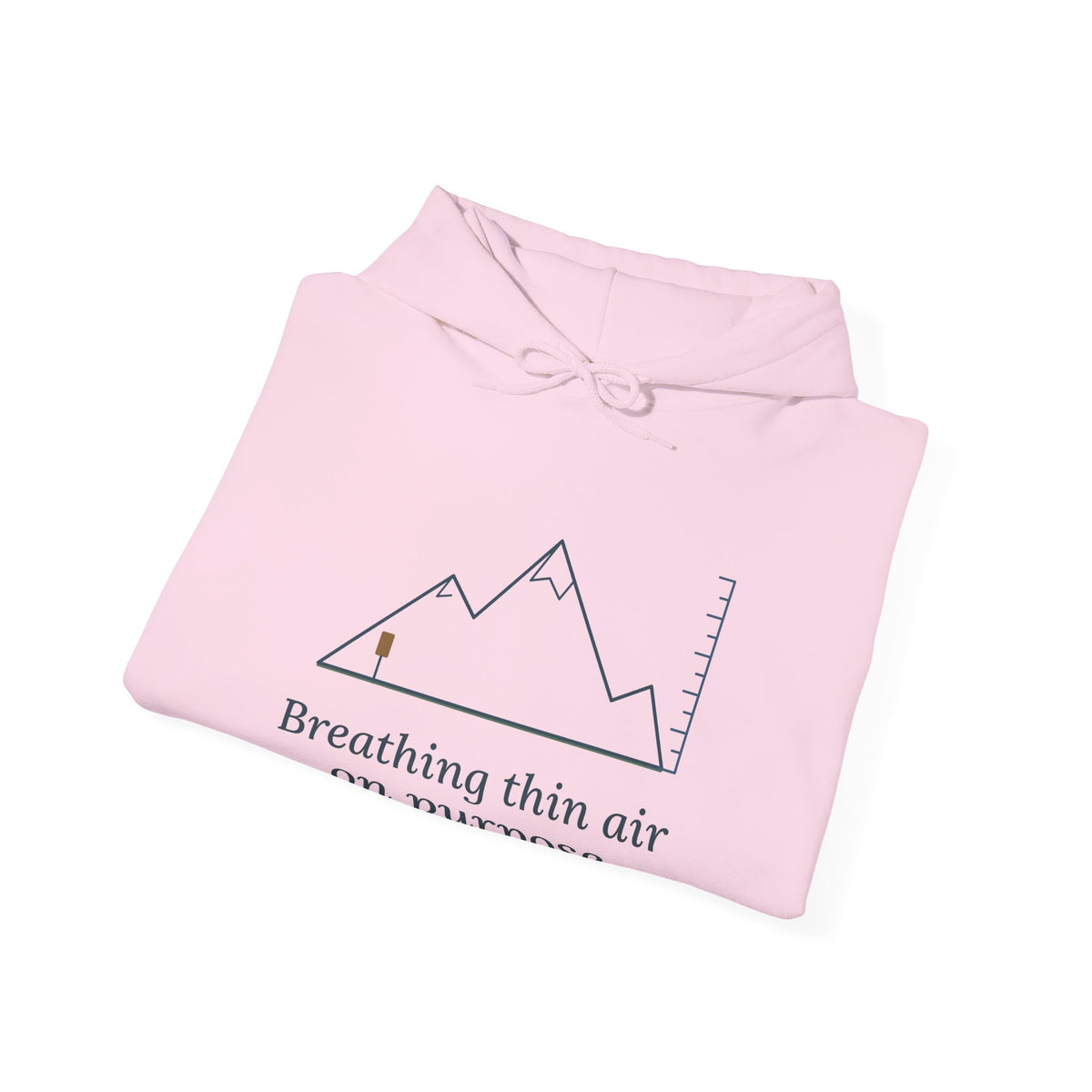 Colorado Hiking Hoodie - Breathing Thin Air on Purpose Mountain Hooded Sweatshirt