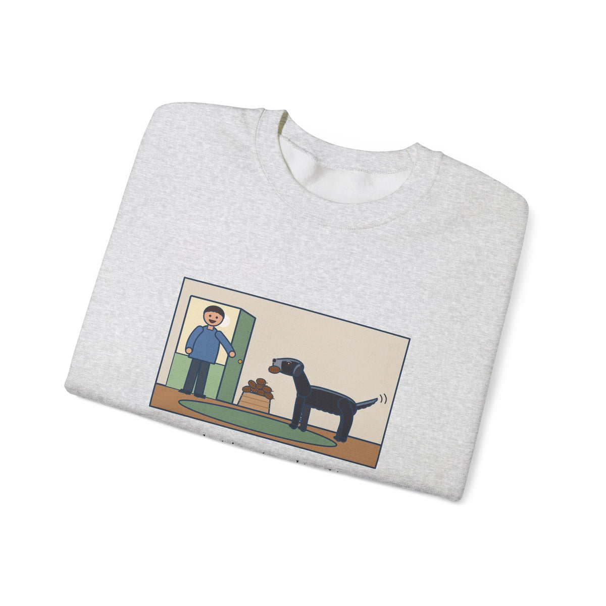 Flat-Coated Retriever Sweatshirt, Turned Ten This Year, Still Brings a Pinecone to the Door Every Time, Funny Homecoming Crewneck